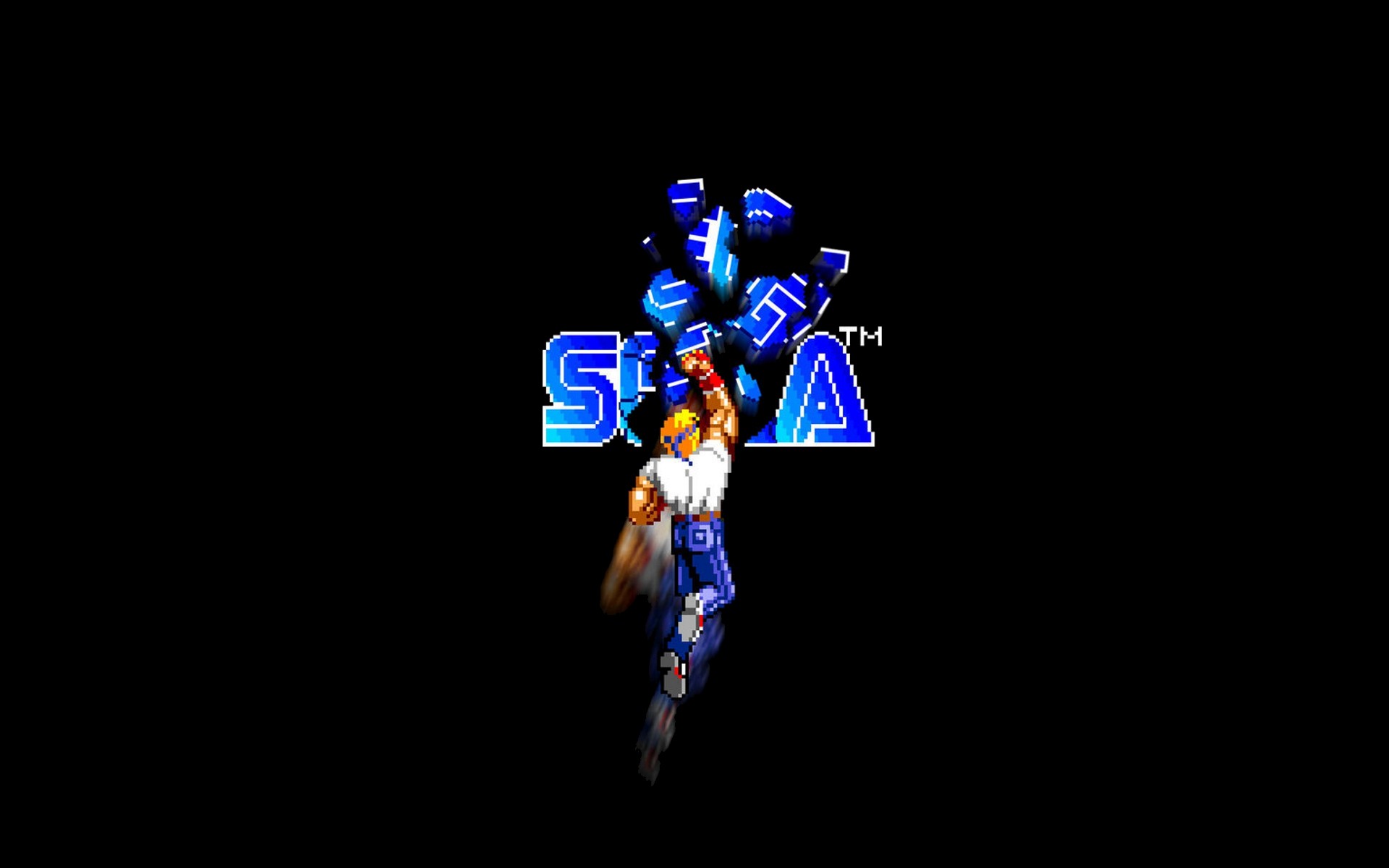 General 1920x1200 Sega Streets of Rage simple background 16-bit Axel Stone video games black background retro games video game art video game men video game characters video game warriors