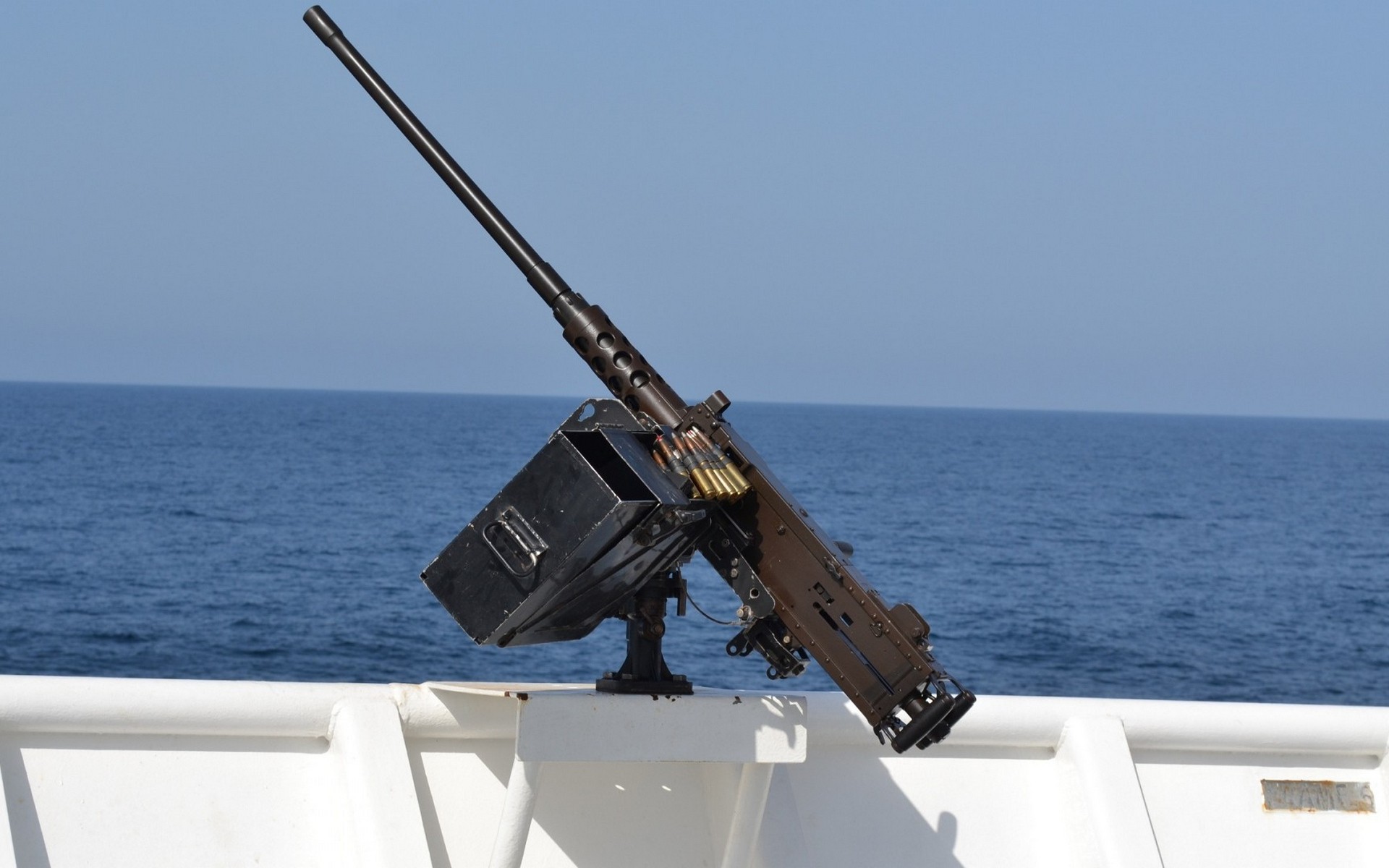 General 1920x1200 weapon sea water cal .50 M2 Browning machine gun American firearms