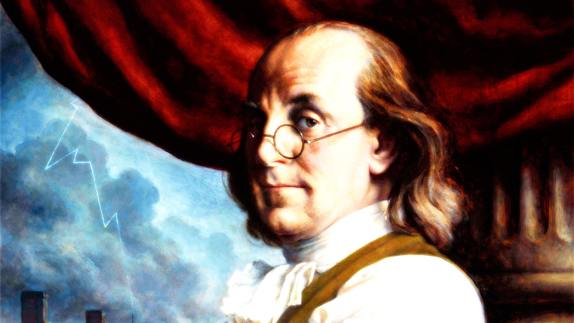 General 1920x1080 celebrity Benjamin Franklin political figure presidents painting men