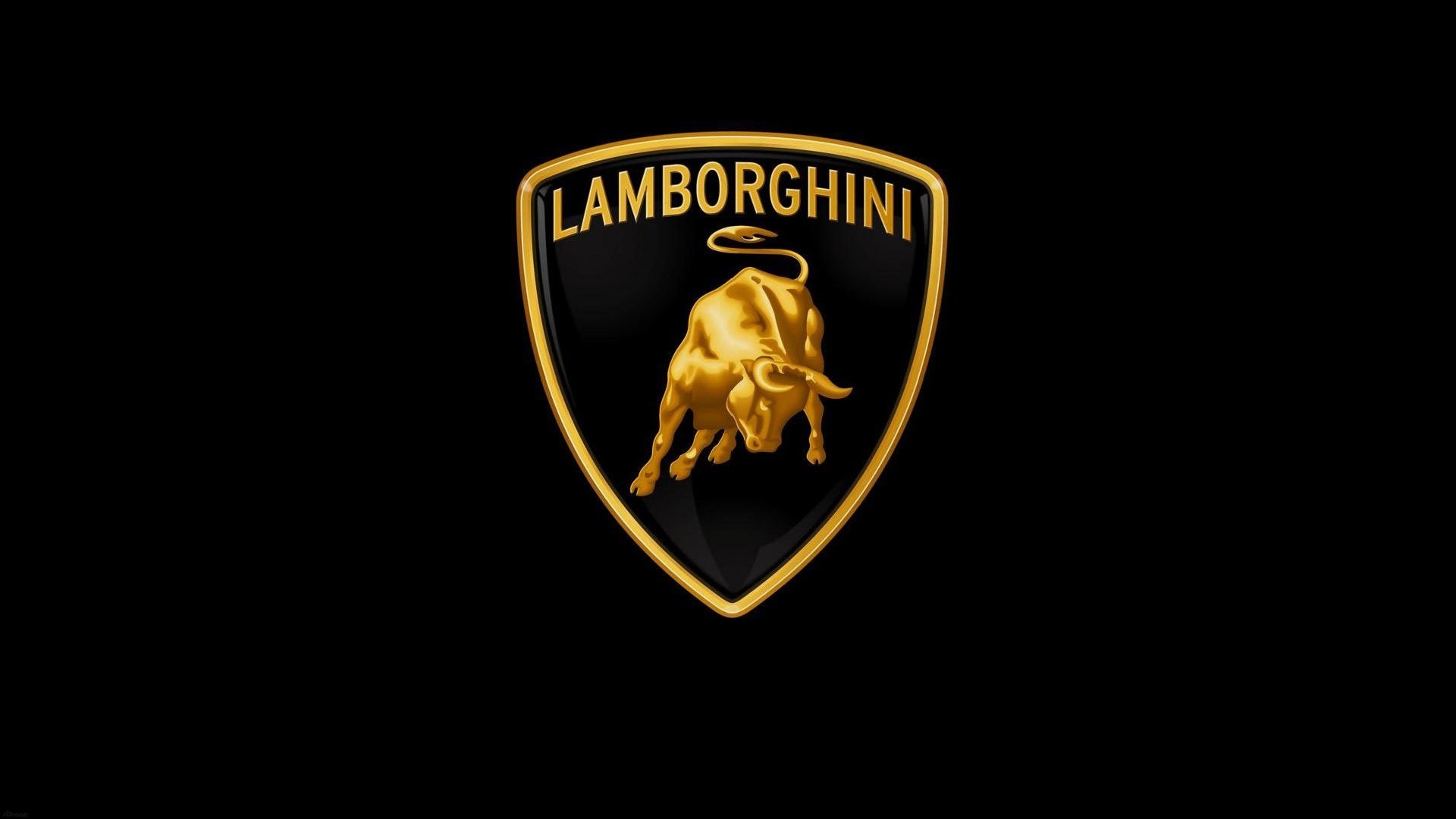 General 1920x1080 Lamborghini car logo black background supercars Italian Supercars vehicle italian cars brand