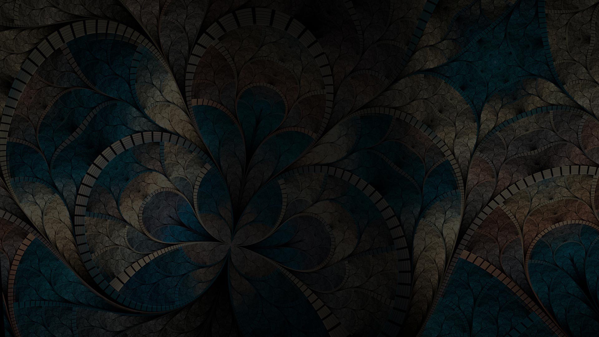 General 1920x1080 abstract digital art fractal fractal flowers dark