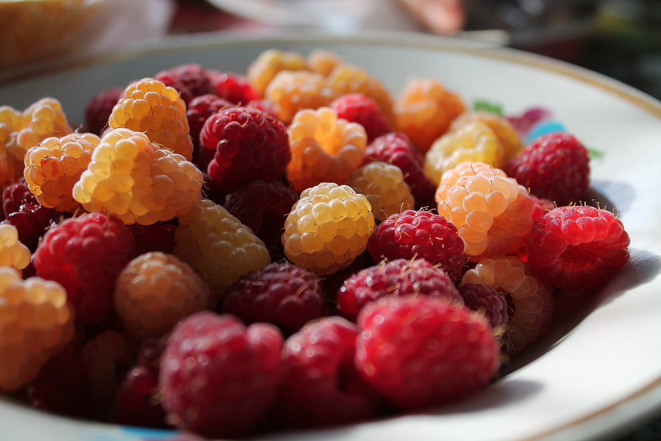 General 2272x1515 raspberries food berries macro fruit