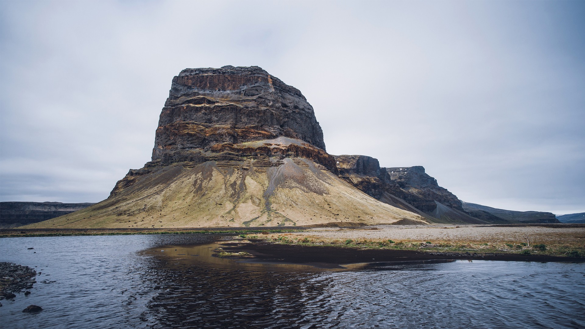 General 1920x1080 landscape rock formation cliff Iceland river rocks nature outdoors nordic landscapes
