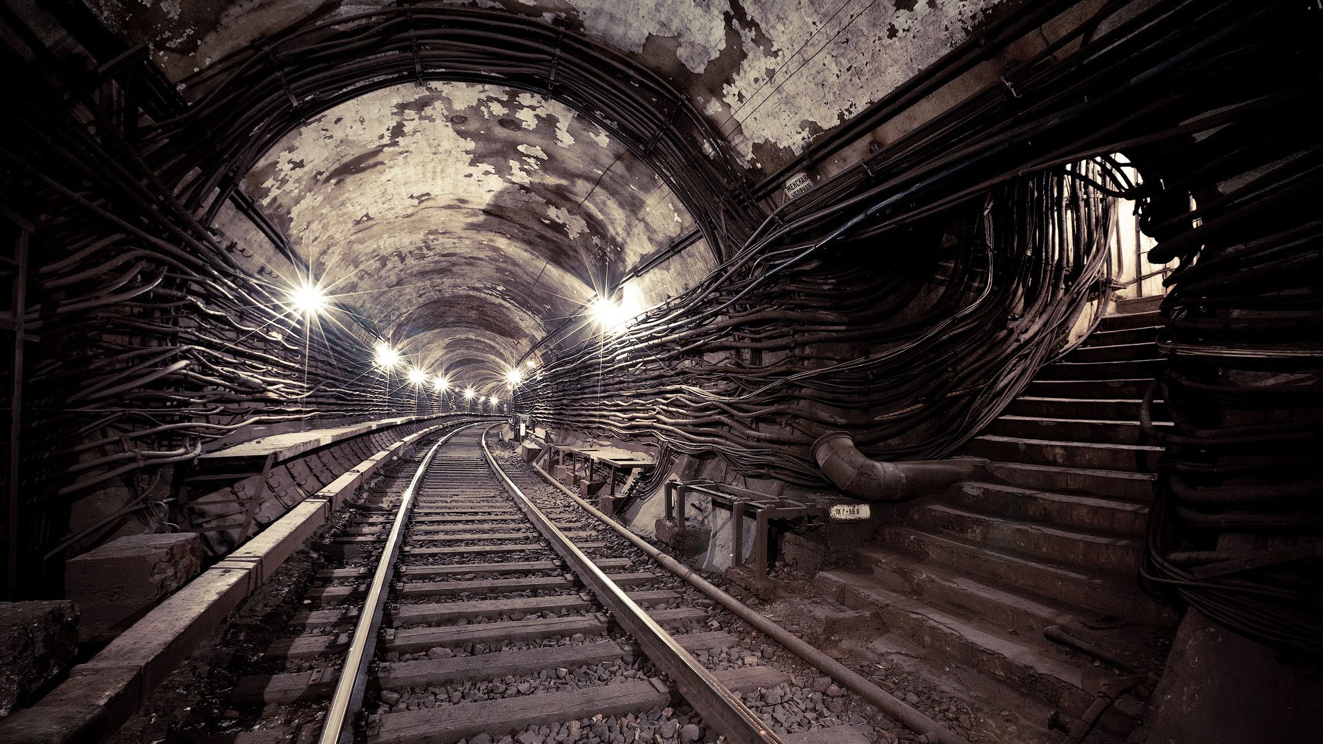 General 1920x1080 tunnel railway subway underground Russia