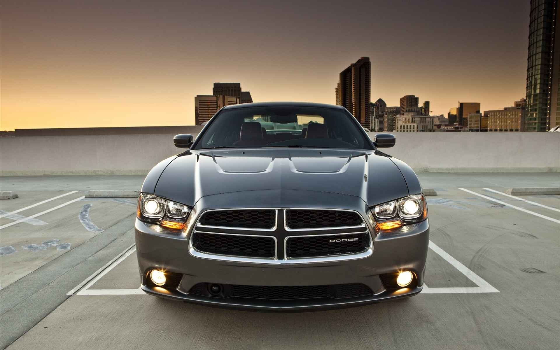 General 1920x1200 frontal view car Dodge vehicle silver cars urban Dodge Charger Stellantis American cars muscle cars