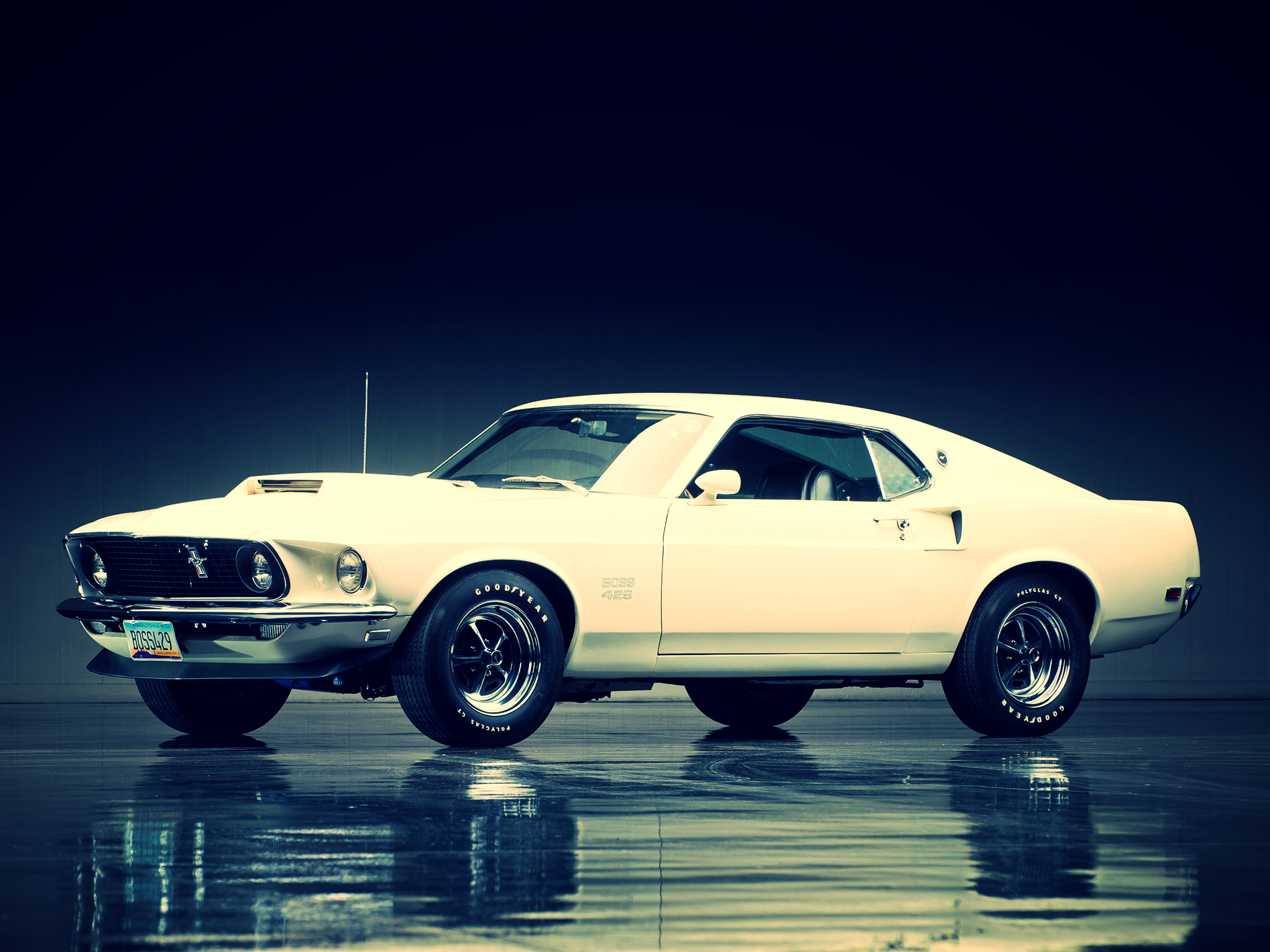 General 2048x1536 car Ford Ford Mustang muscle cars American cars white cars vehicle