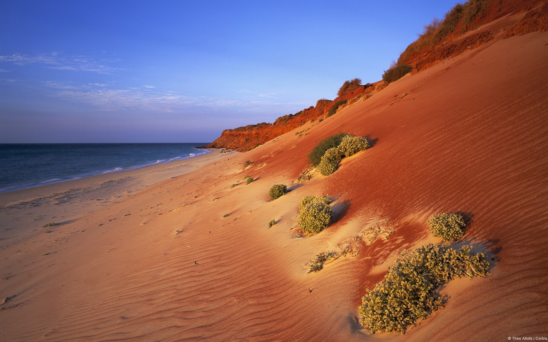 General 1920x1200 nature landscape beach desert Australia shore sea horizon
