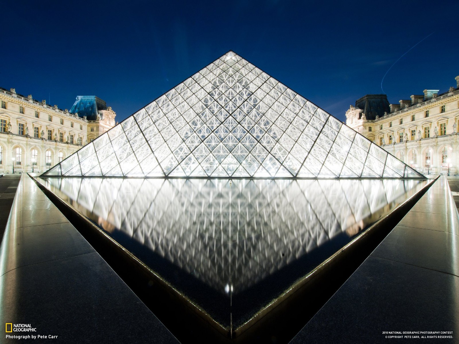 General 1600x1200 Louvre museum National Geographic Paris France 2010 (Year) lights landmark Europe