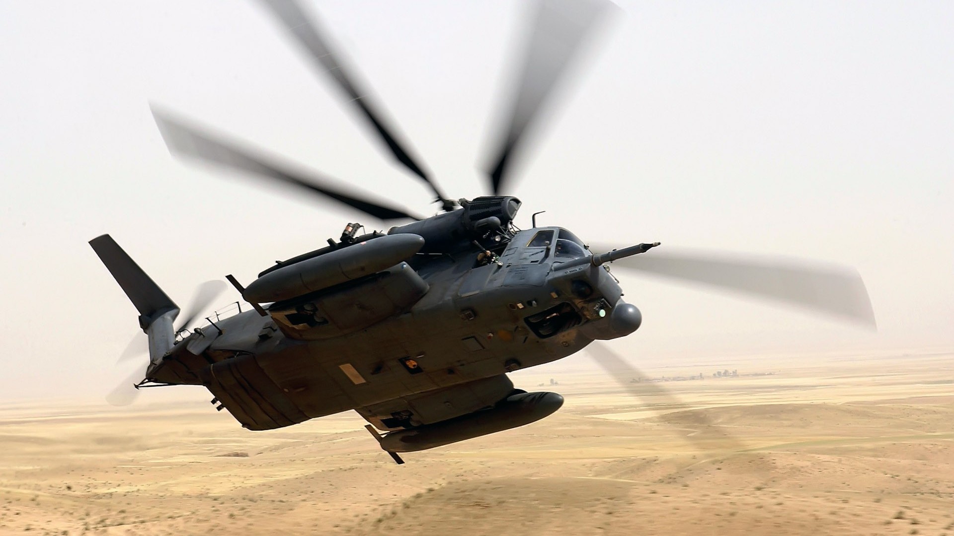 General 1920x1080 military aircraft sky Sikorsky MH-53 Pave Low military aircraft vehicle military vehicle helicopters US Air Force Iraq Second Gulf War 2003 (Year) flying desert