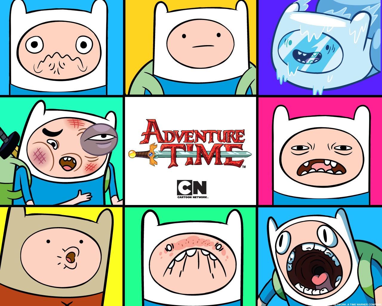 General 1280x1024 Adventure Time Finn the Human collage cartoon TV series