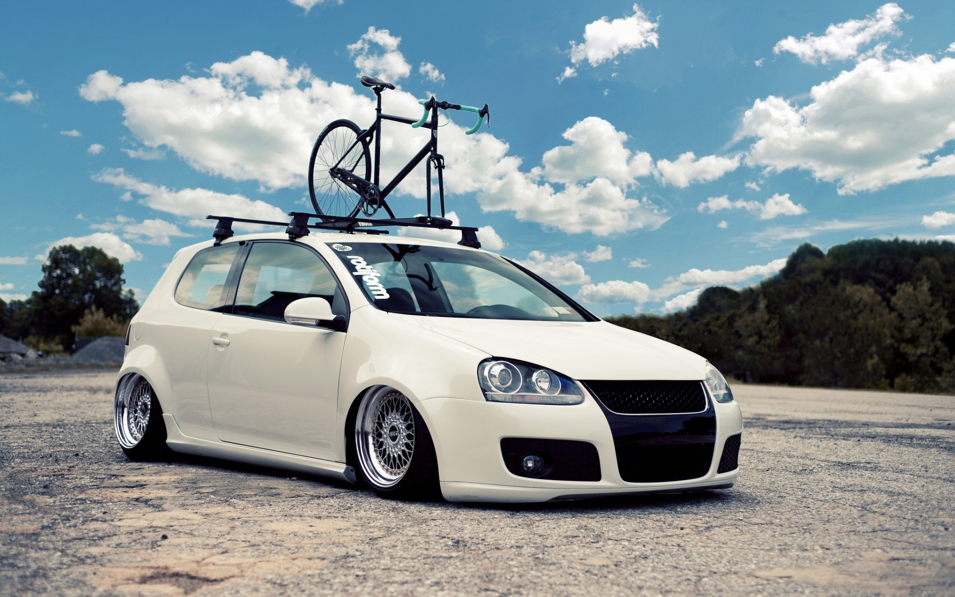 General 1920x1200 car vehicle white cars Volkswagen Volkswagen Golf German cars hatchbacks Volkswagen Group