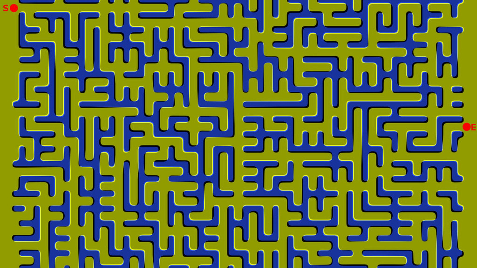 General 1920x1080 optical illusion maze digital art