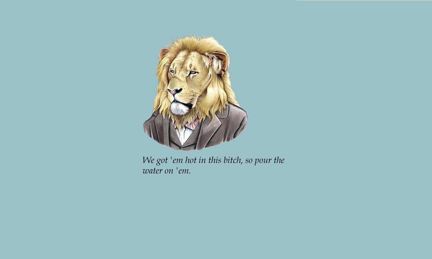 General 1803x1082 quote animals lion Lion Sands Reserve artwork simple background mammals big cats bitch typography