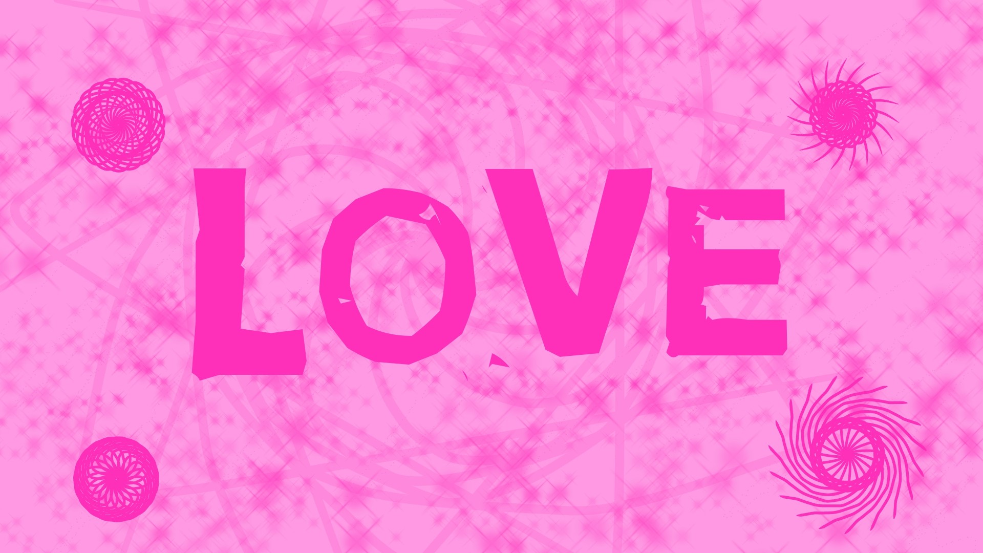 General 1920x1080 love pink typography pink background