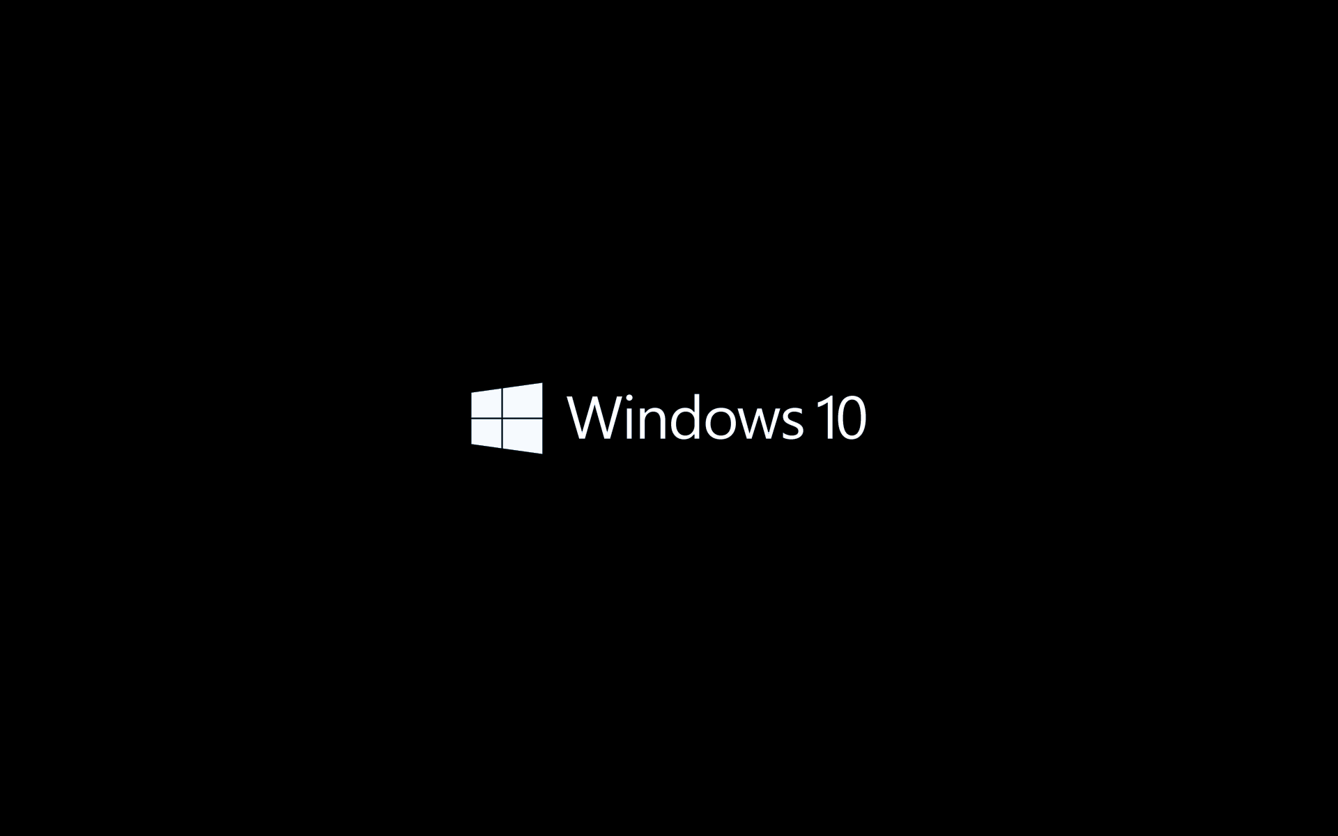 General 1920x1200 Windows 10 Microsoft Windows operating system minimalism logo black background