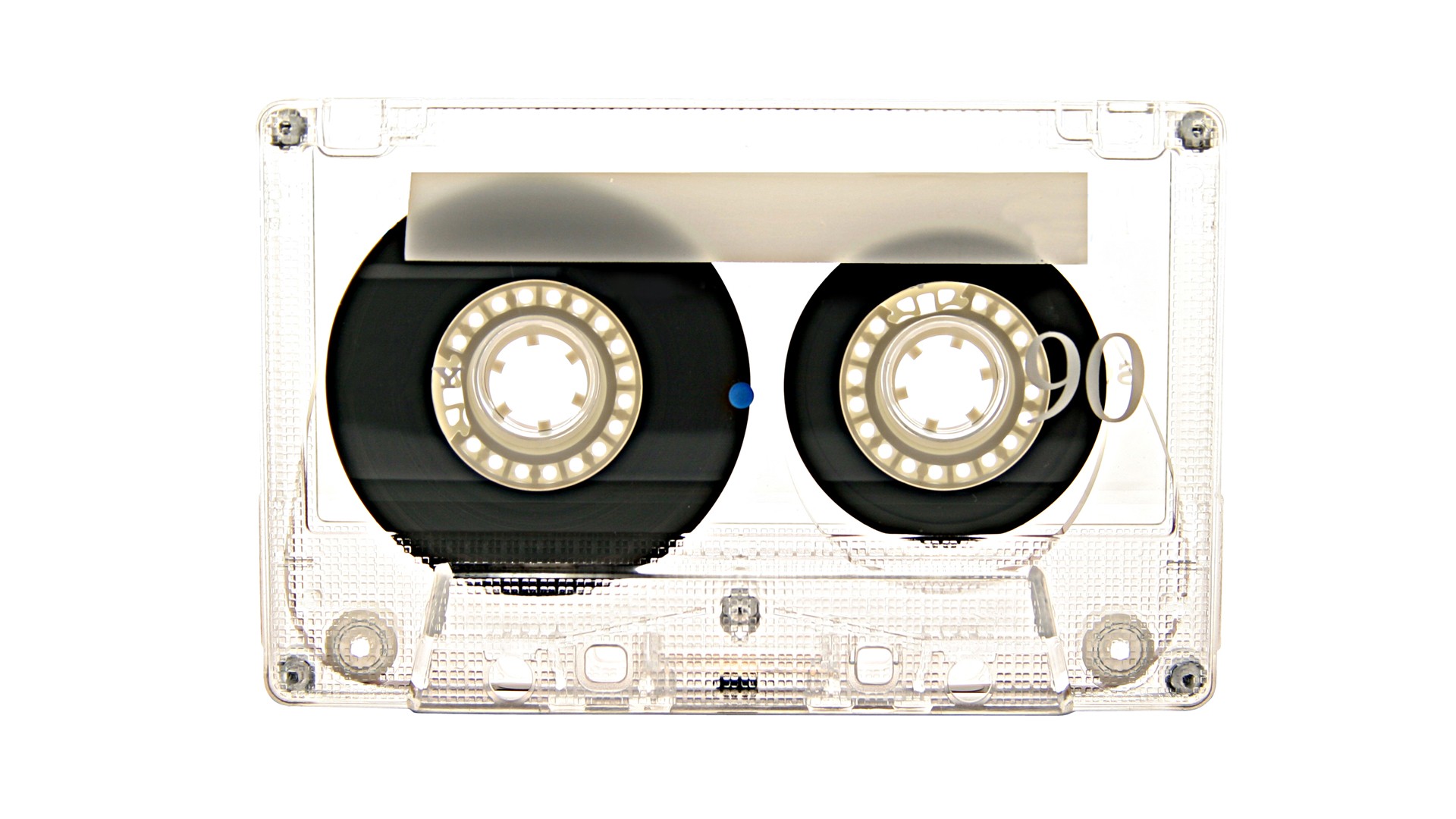 General 1920x1080 cassette audio old white white background bright technology plastic tape music simple background