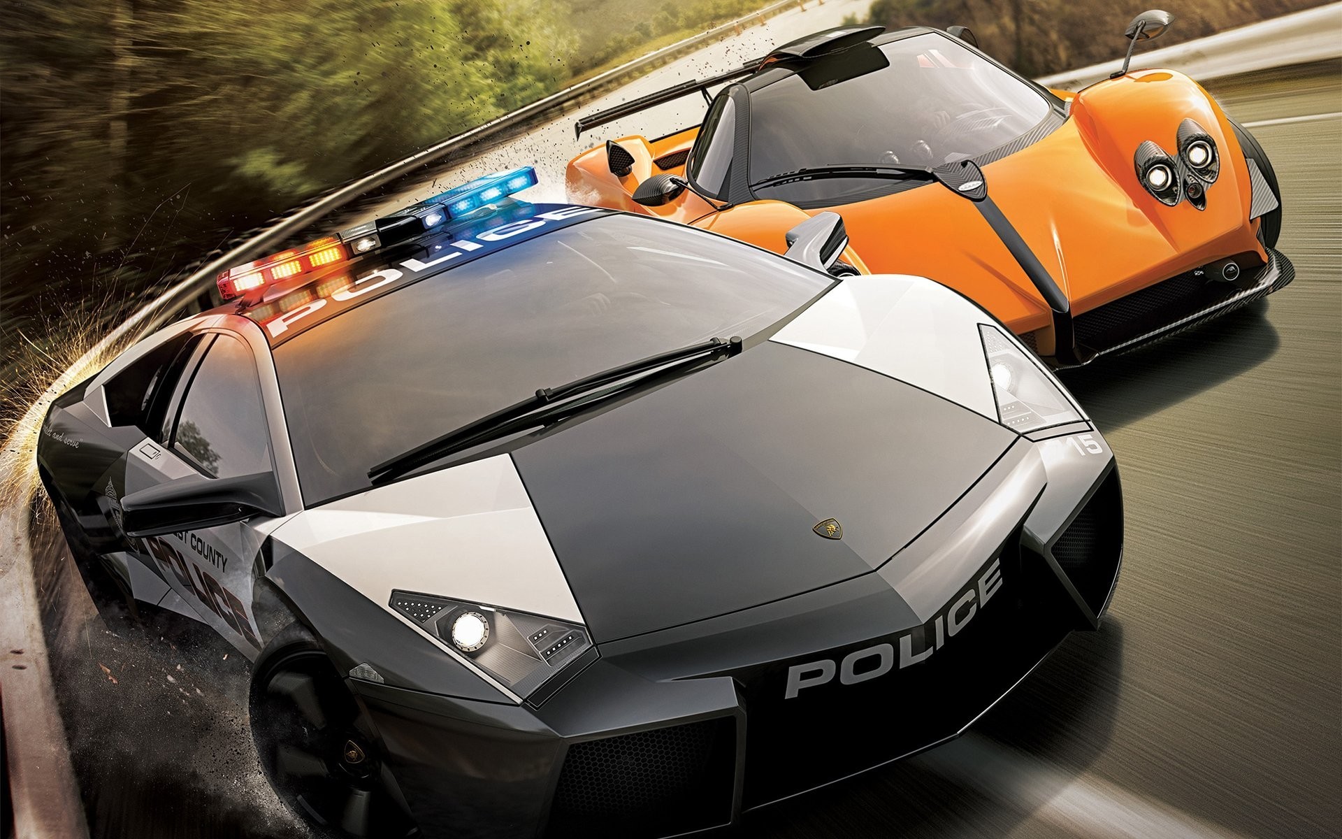 General 1920x1200 Need for Speed Need for Speed: Hot Pursuit video games video game art car racing vehicle black cars orange cars