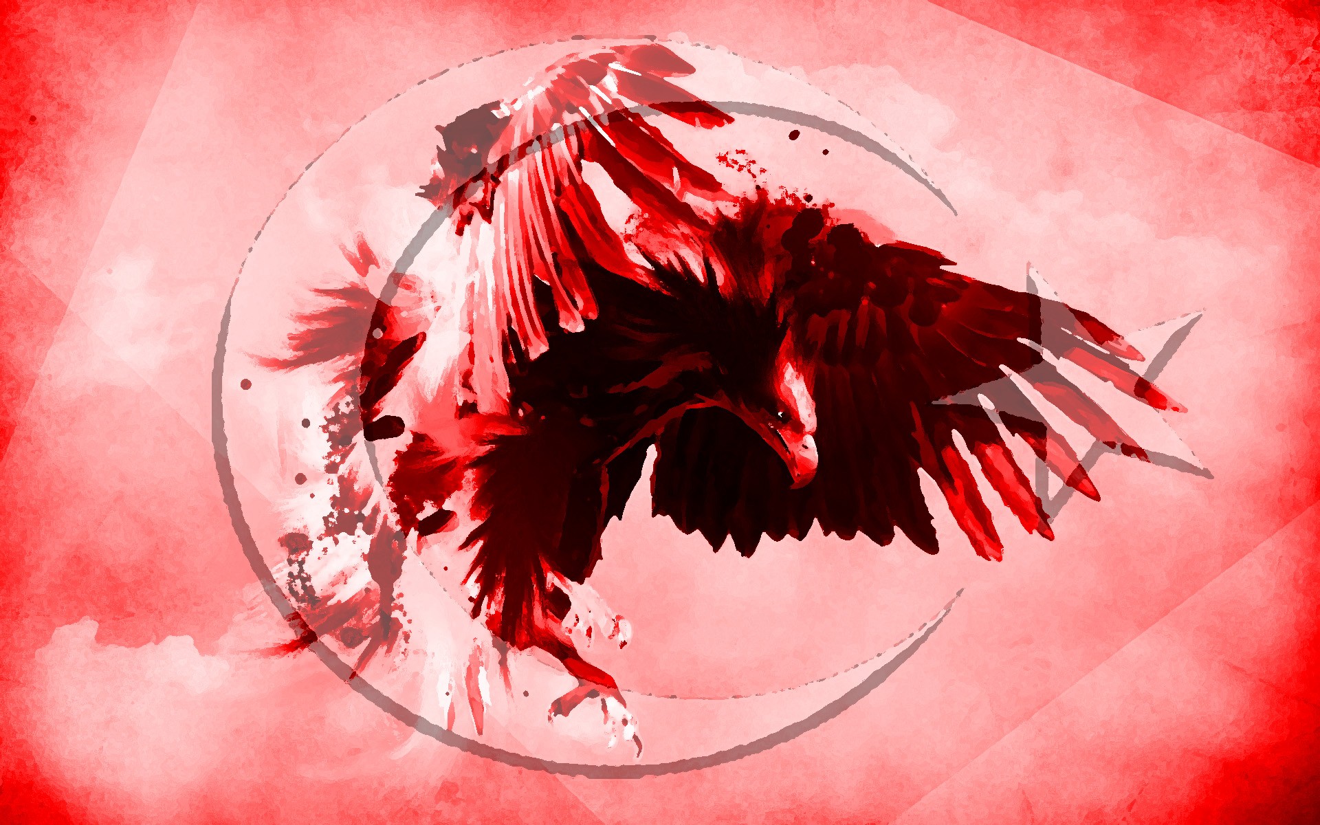 General 1920x1200 eagle Turkey flag animals birds wings digital art