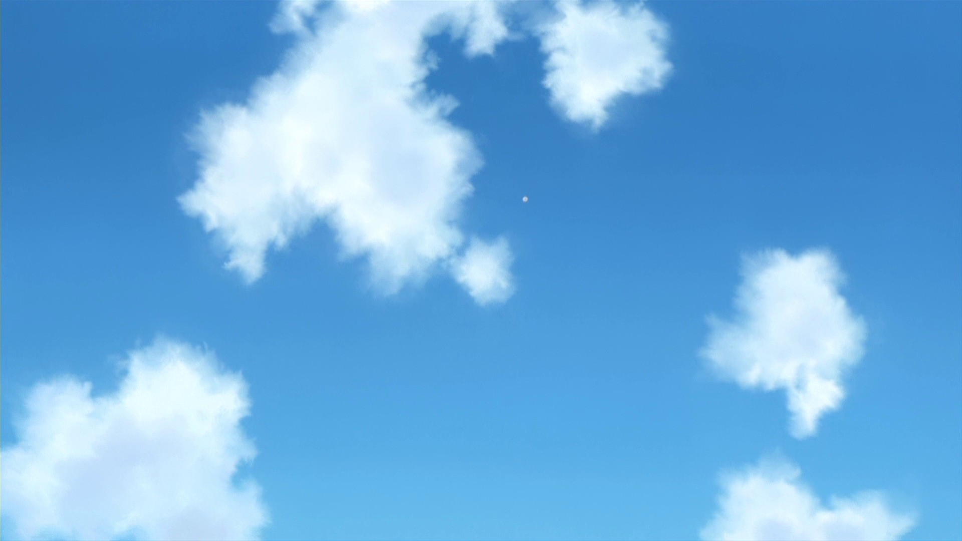 Anime 1920x1080 sky clouds blue anime