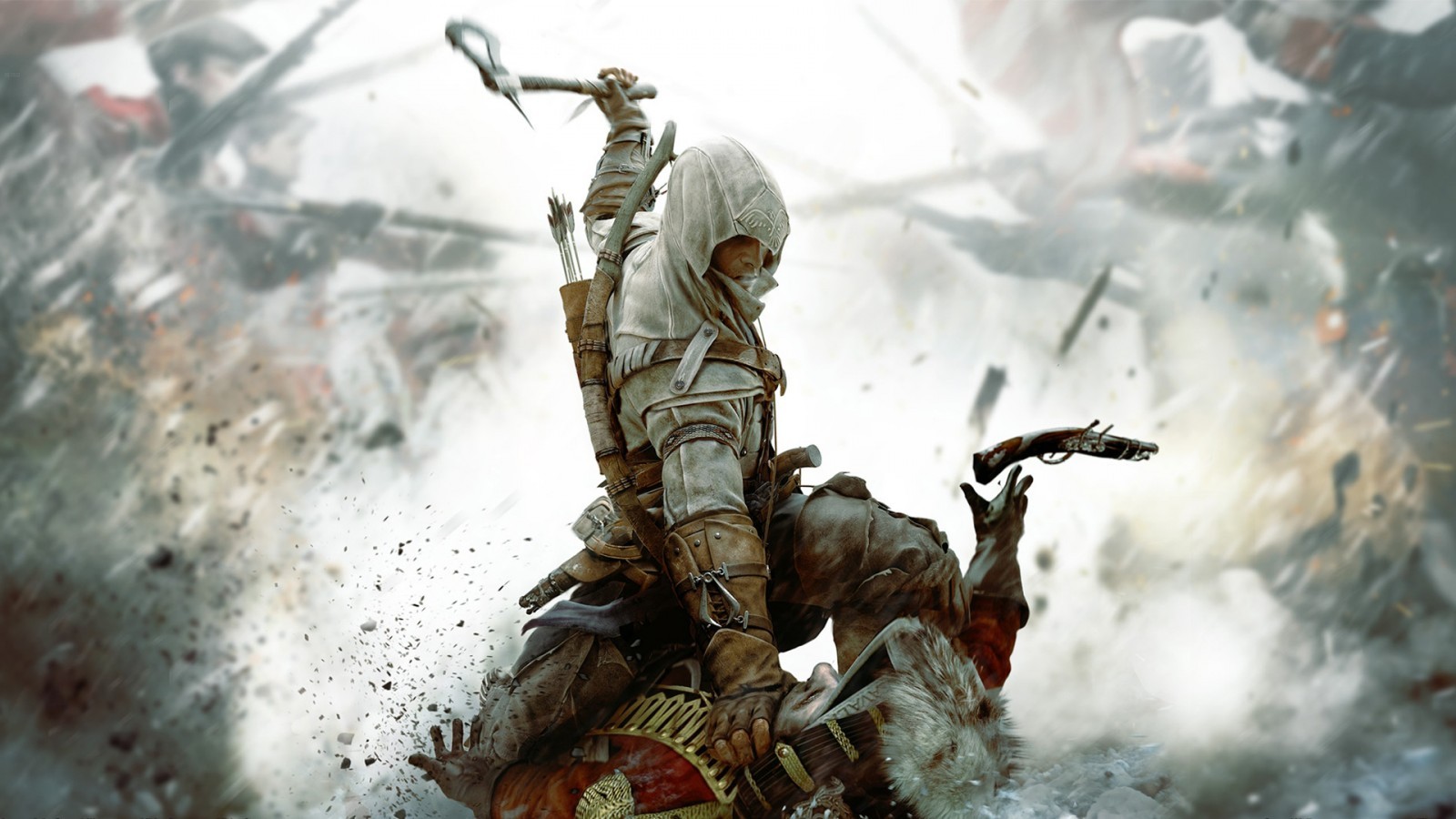 General 1600x900 video games Assassin's Creed III PC gaming video game art Ubisoft video game men
