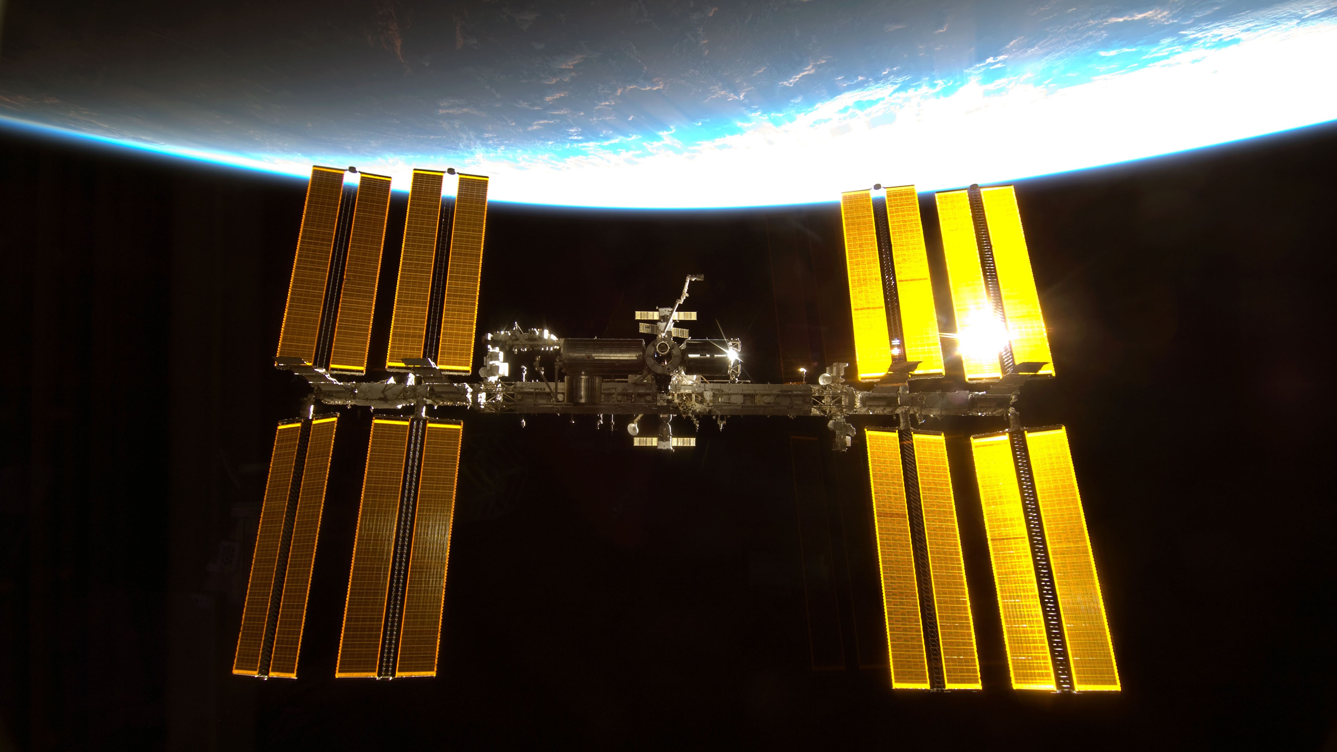 General 4288x2412 International Space Station space space station science Orbital Stations Earth planet