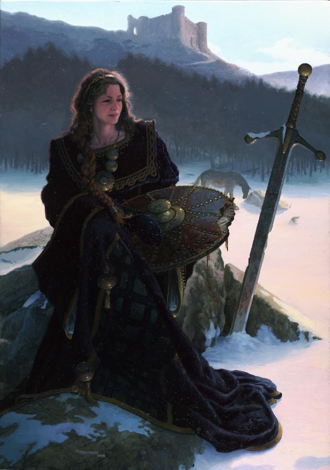 General 1053x1500 medieval women sword fantasy girl