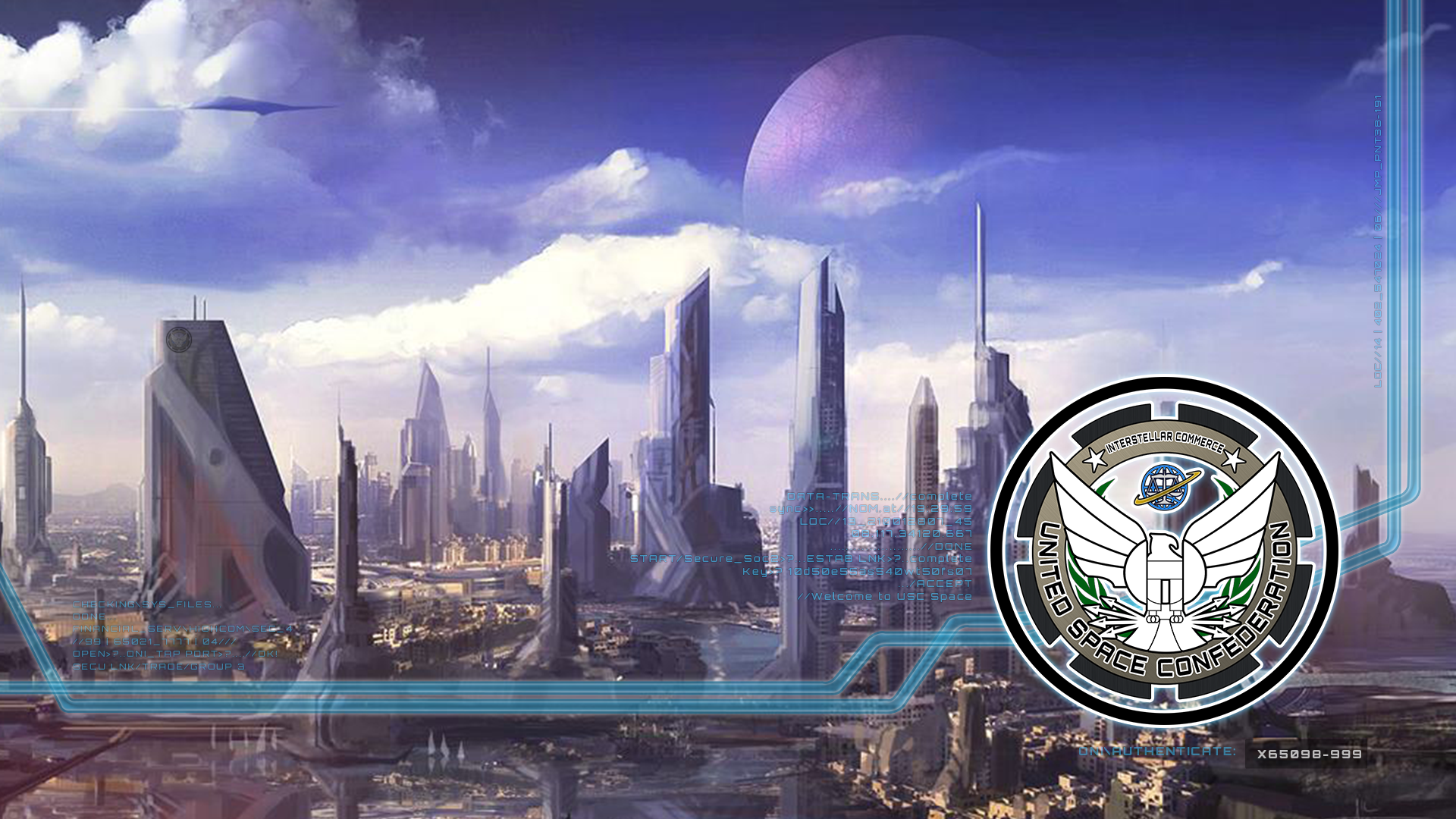 General 1920x1080 Star Citizen United Space Confederation video games PC gaming science fiction video game art