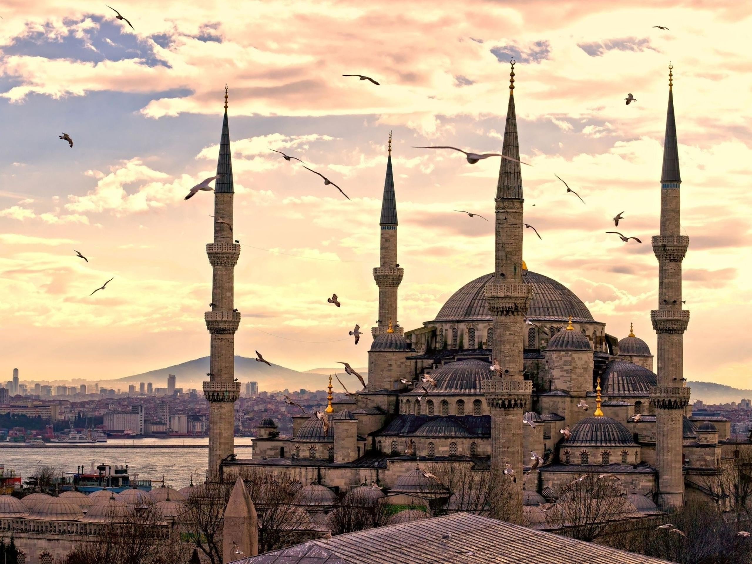 General 2560x1920 architecture city building birds sky Turkey landmark