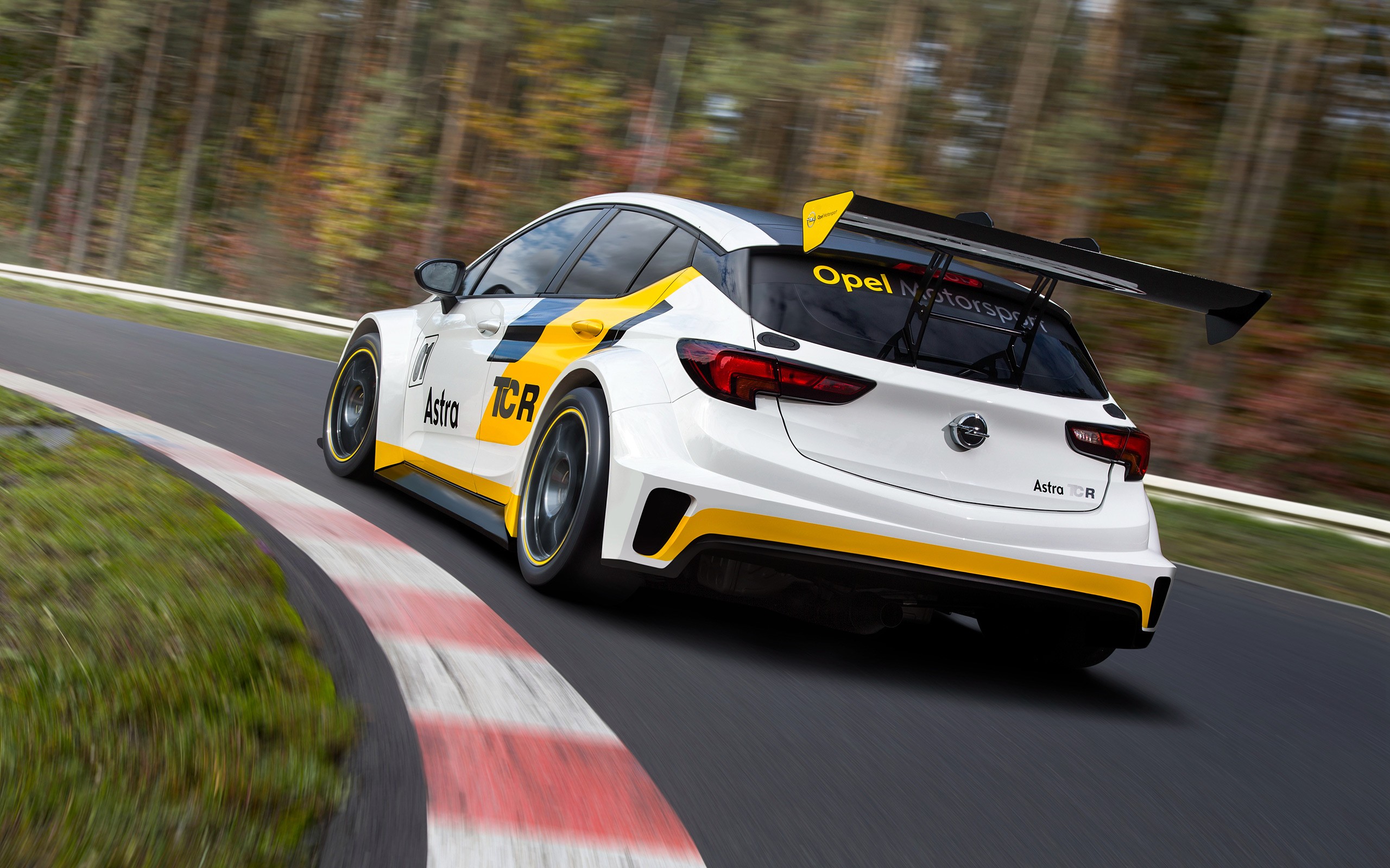 General 2560x1600 car race tracks motion blur Opel Opel Astra white cars vehicle