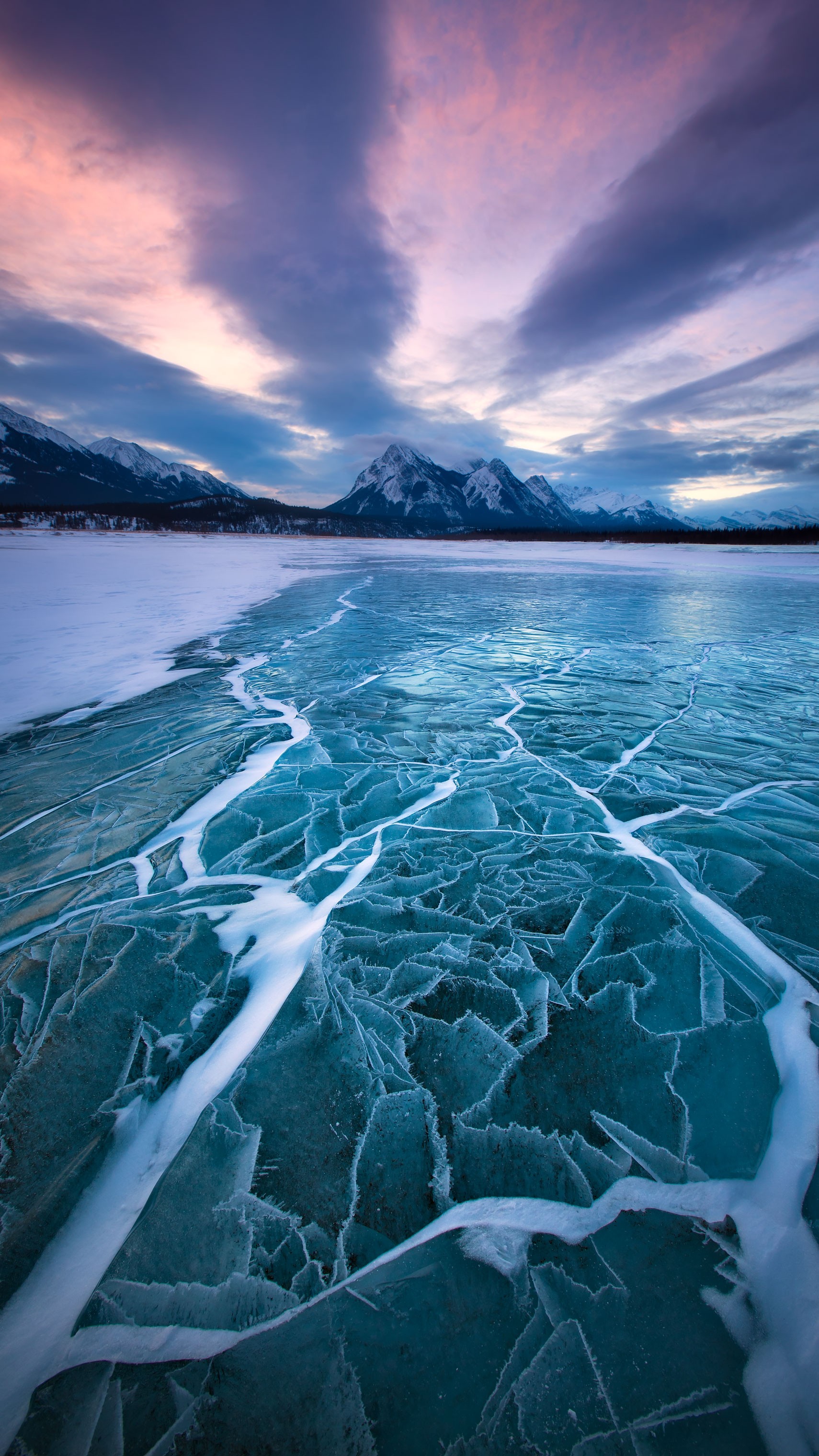 General 1710x3040 landscape lake ice mountains winter cold frost sky nature outdoors