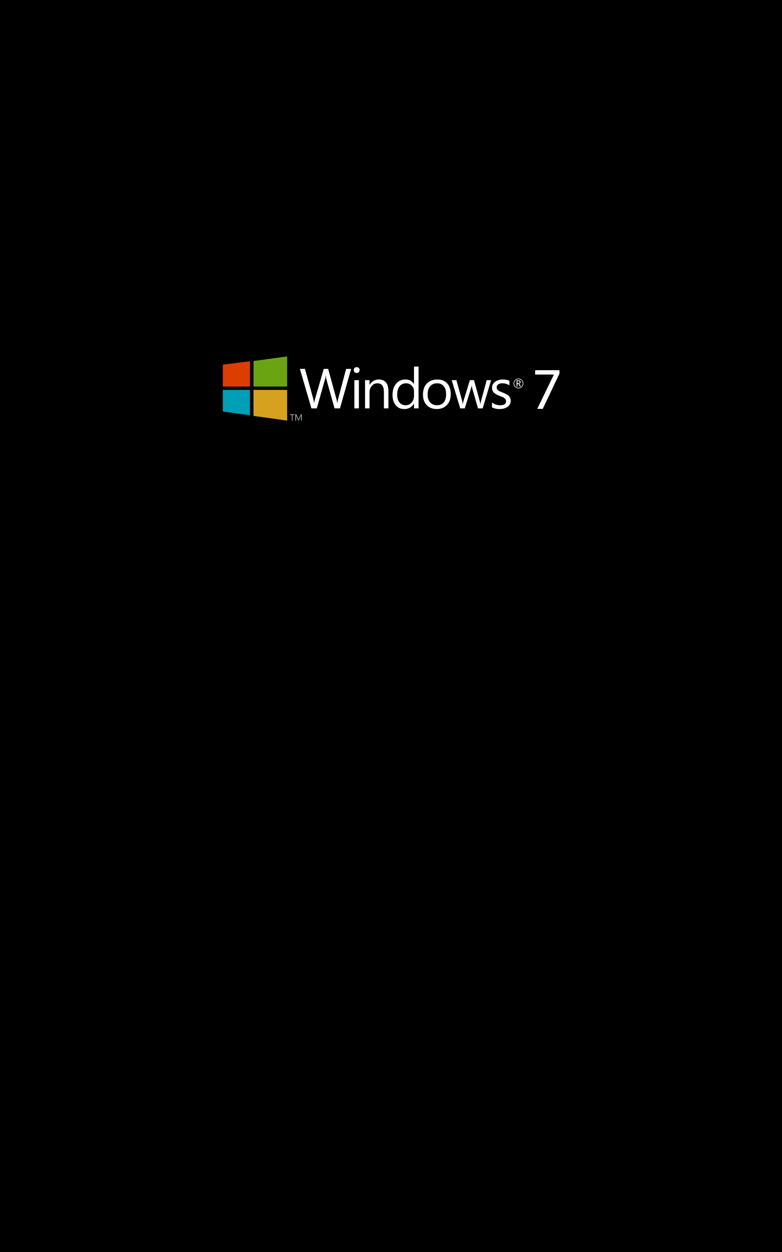 General 1600x2560 Windows 7 Microsoft Windows operating system minimalism simple background logo portrait display black background