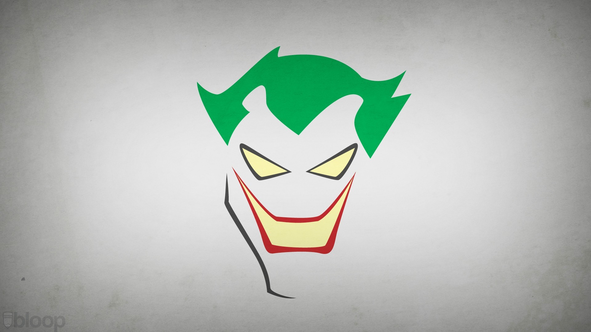 General 1920x1080 Batman Blo0p villains DC Comics Joker minimalism artwork face simple background