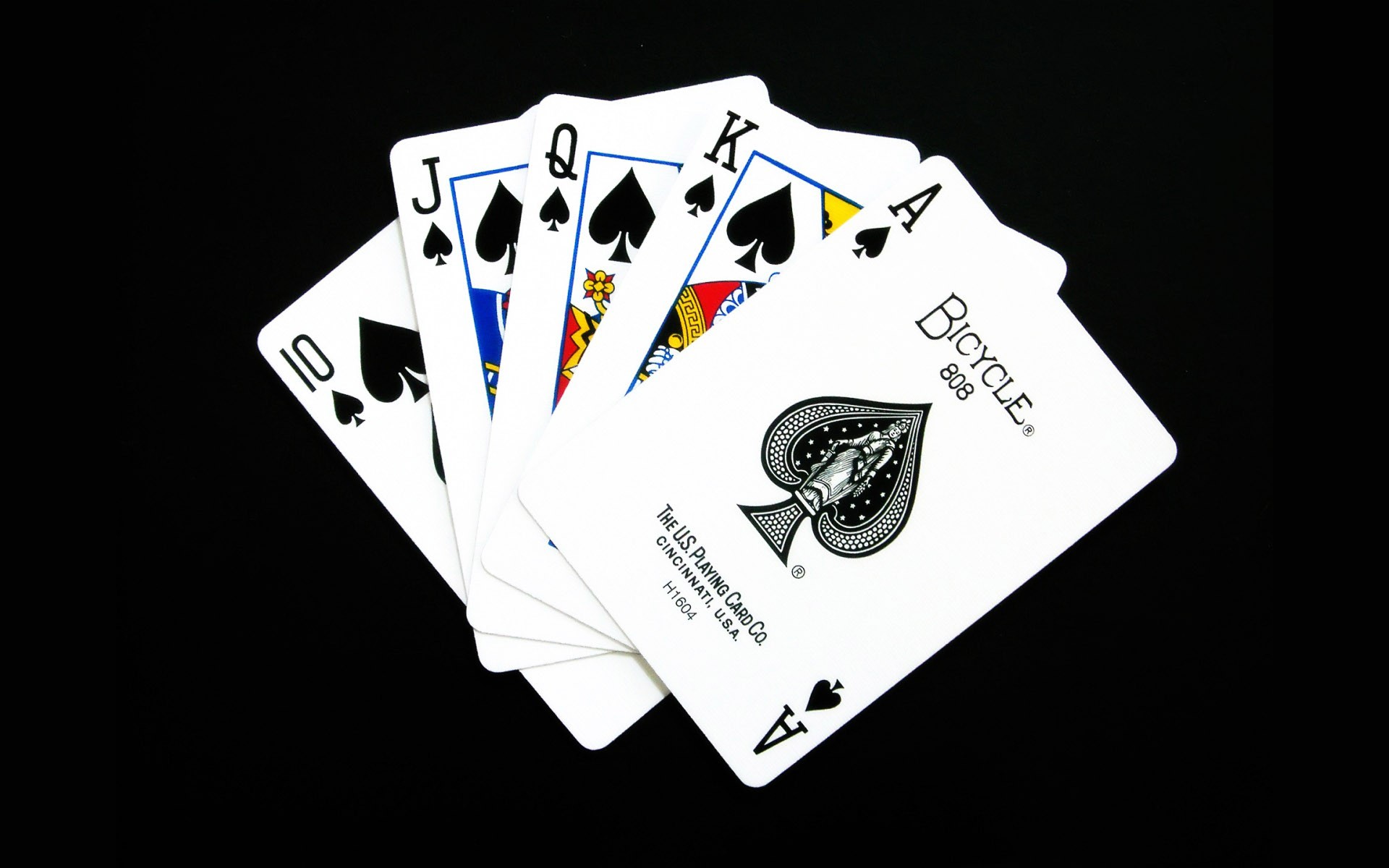 General 1920x1200 black background cards minimalism spades playing cards numbers simple background