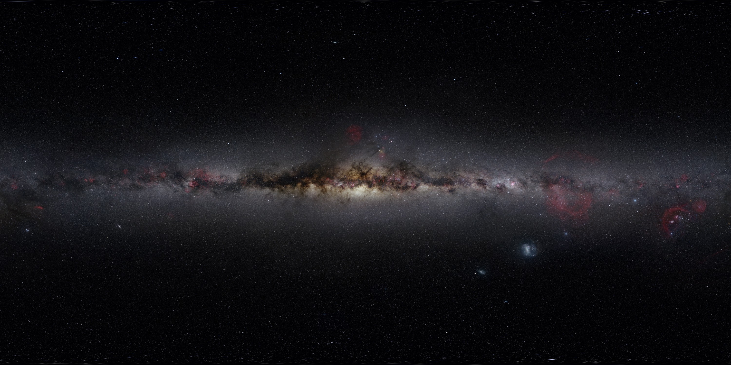 General 3000x1500 digital art space art Milky Way galaxy space
