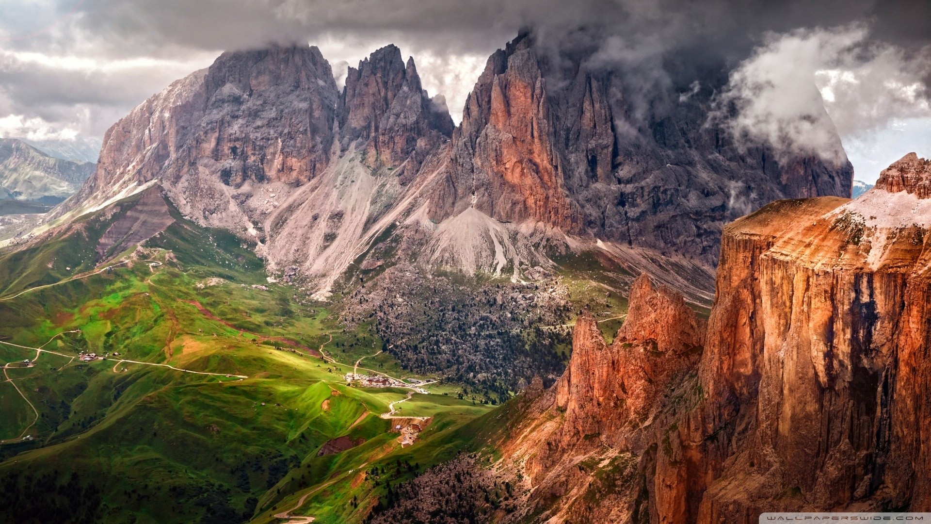 General 1920x1080 nature landscape mountains cliff Dolomites