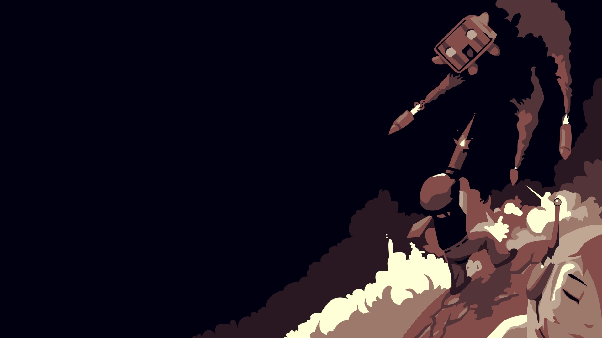 General 1920x1080 minimalism cave story artwork video games simple background video game art