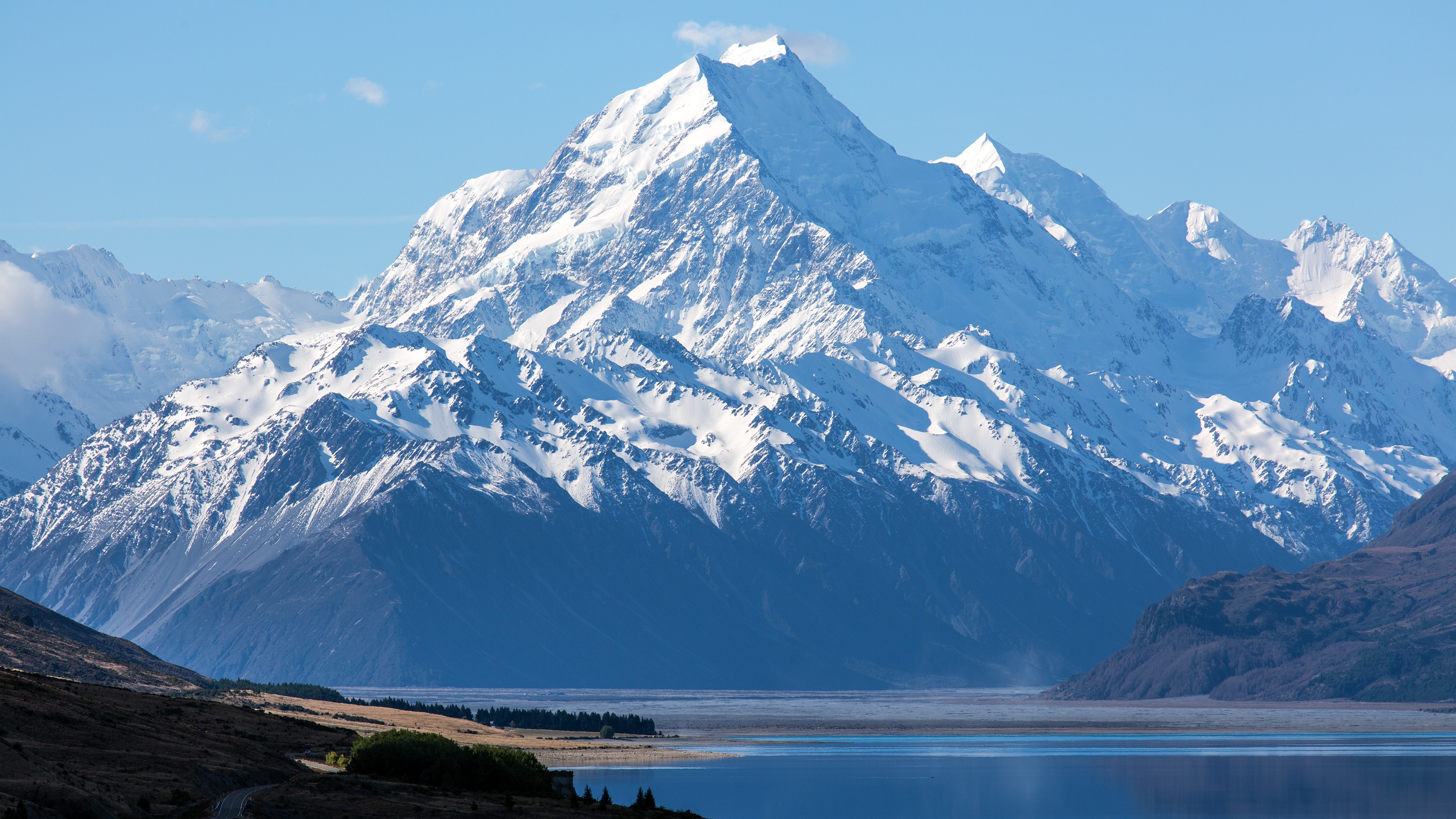 General 3840x2160 mountains nature landscape river Mount Cook New Zealand