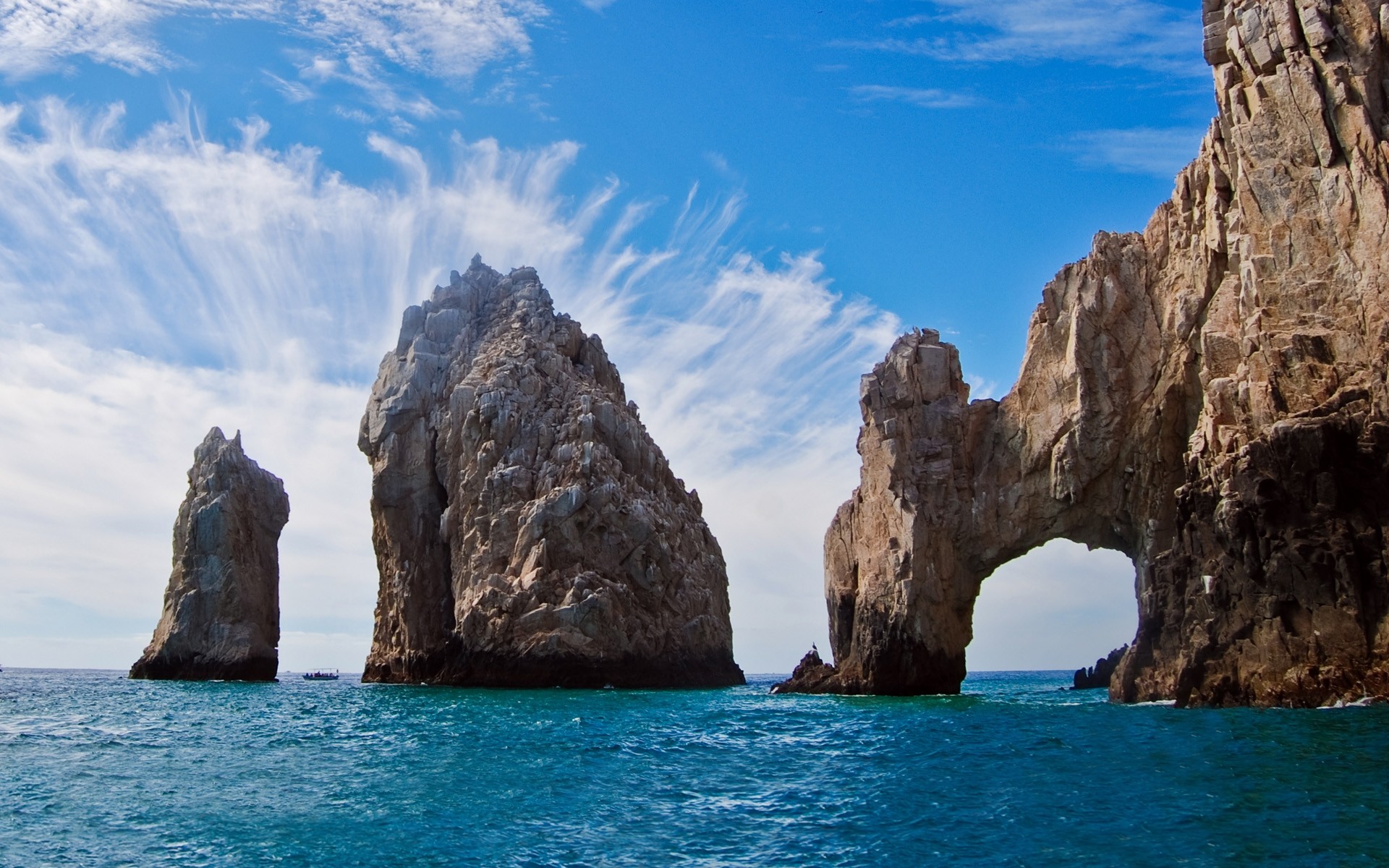 General 1920x1200 sea rocks arch cliff island beach Mexico clouds nature water landscape Cabo San Lucas