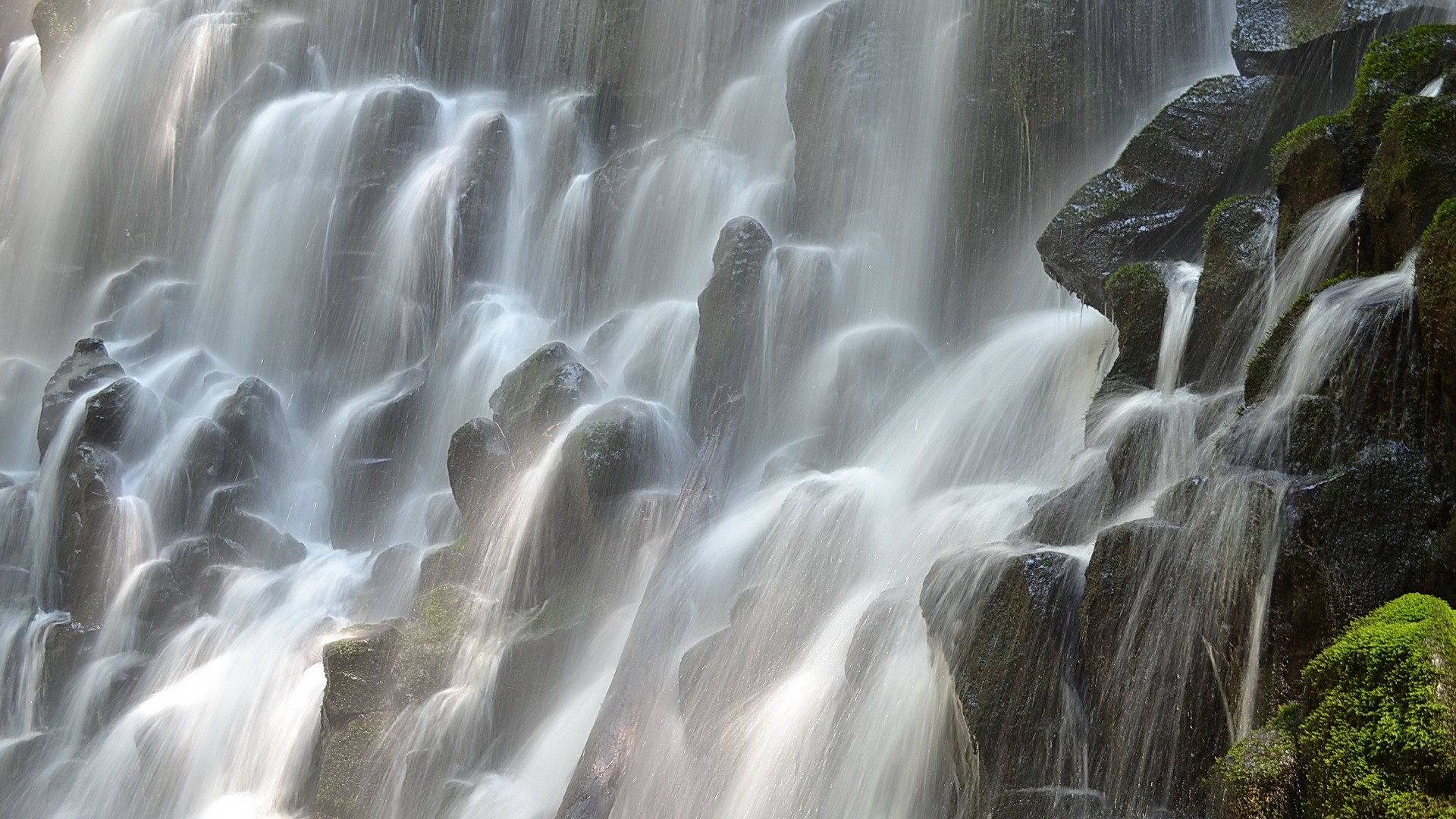 General 1920x1080 nature waterfall water outdoors rocks stones wet long exposure