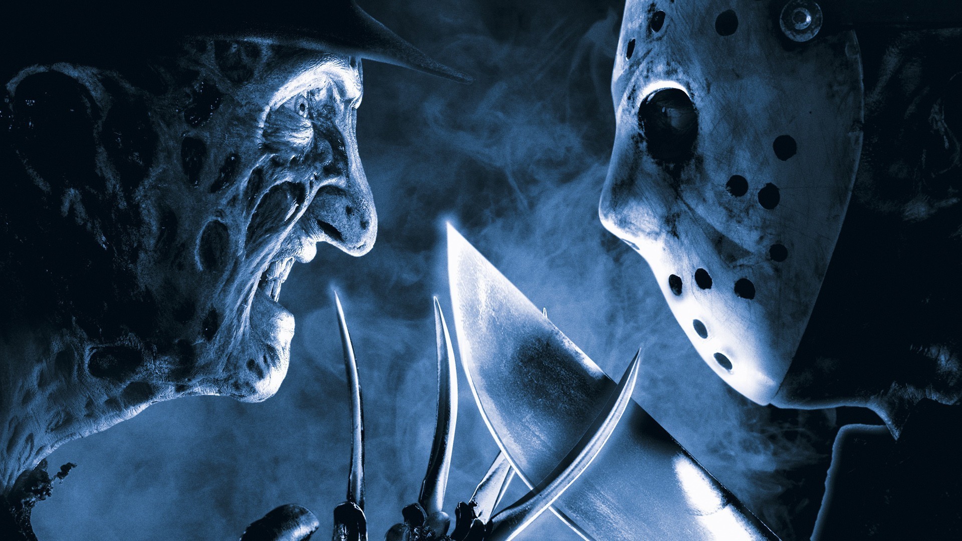 General 1920x1080 fantasy art digital art Jason Voorhees Freddy Krueger creature movies horror machete claws mask Freddy vs. Jason (Movie)