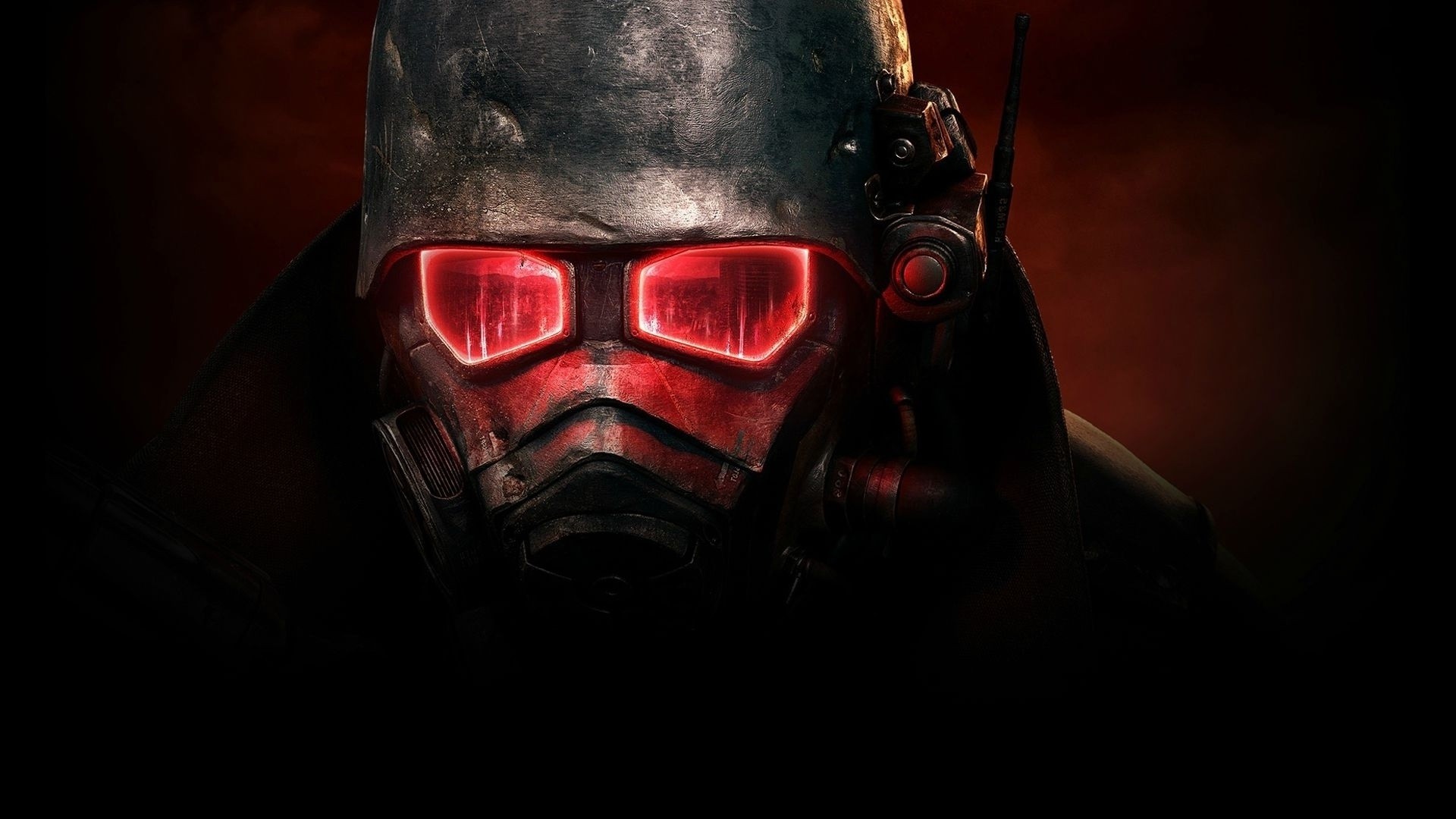 General 1920x1080 Fallout video games mask video game art red PC gaming armor apocalyptic Fallout: New Vegas