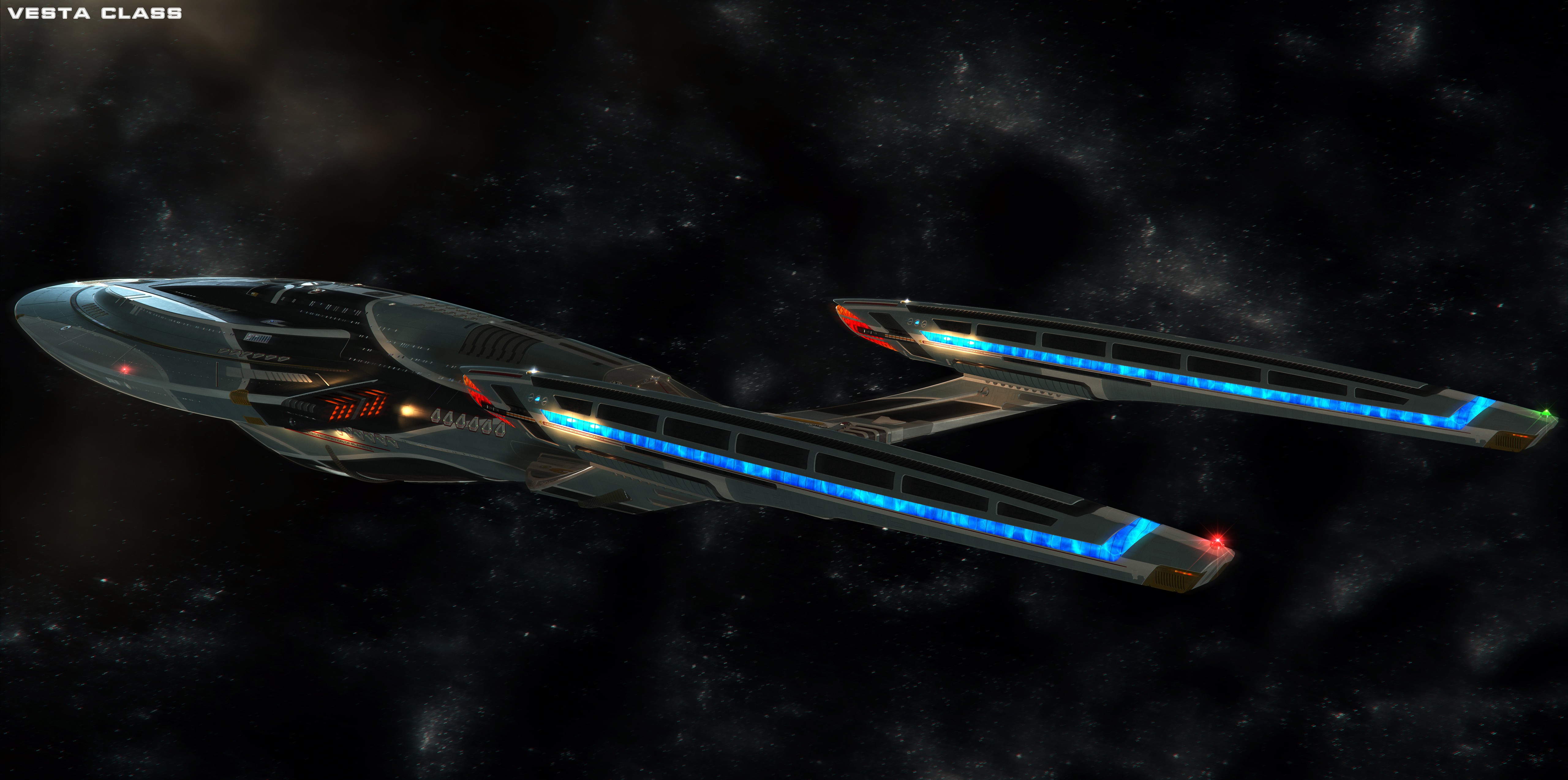 General 5120x2548 Star Trek spaceship CGI fan art science fiction digital art vehicle Star Trek Ships