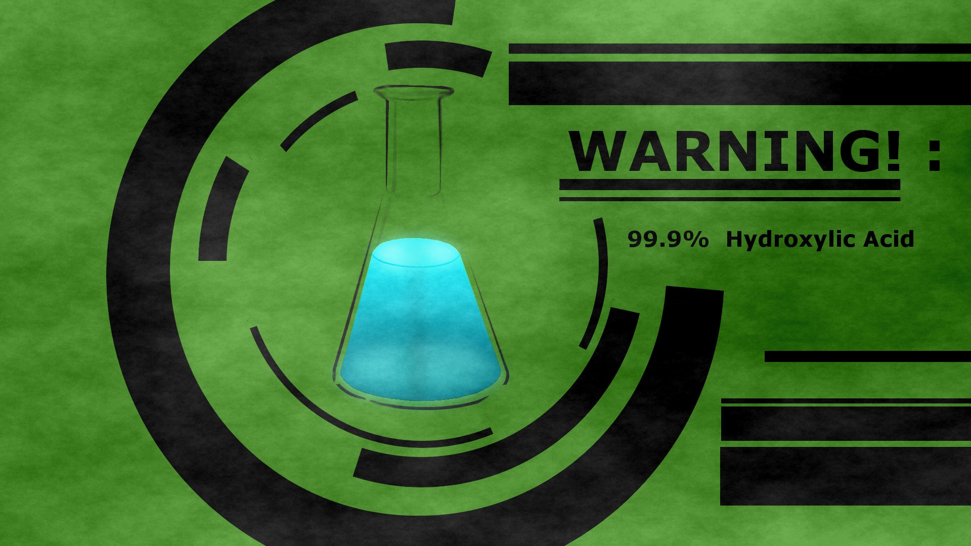 General 1920x1080 science numbers green background liquid chemistry simple background