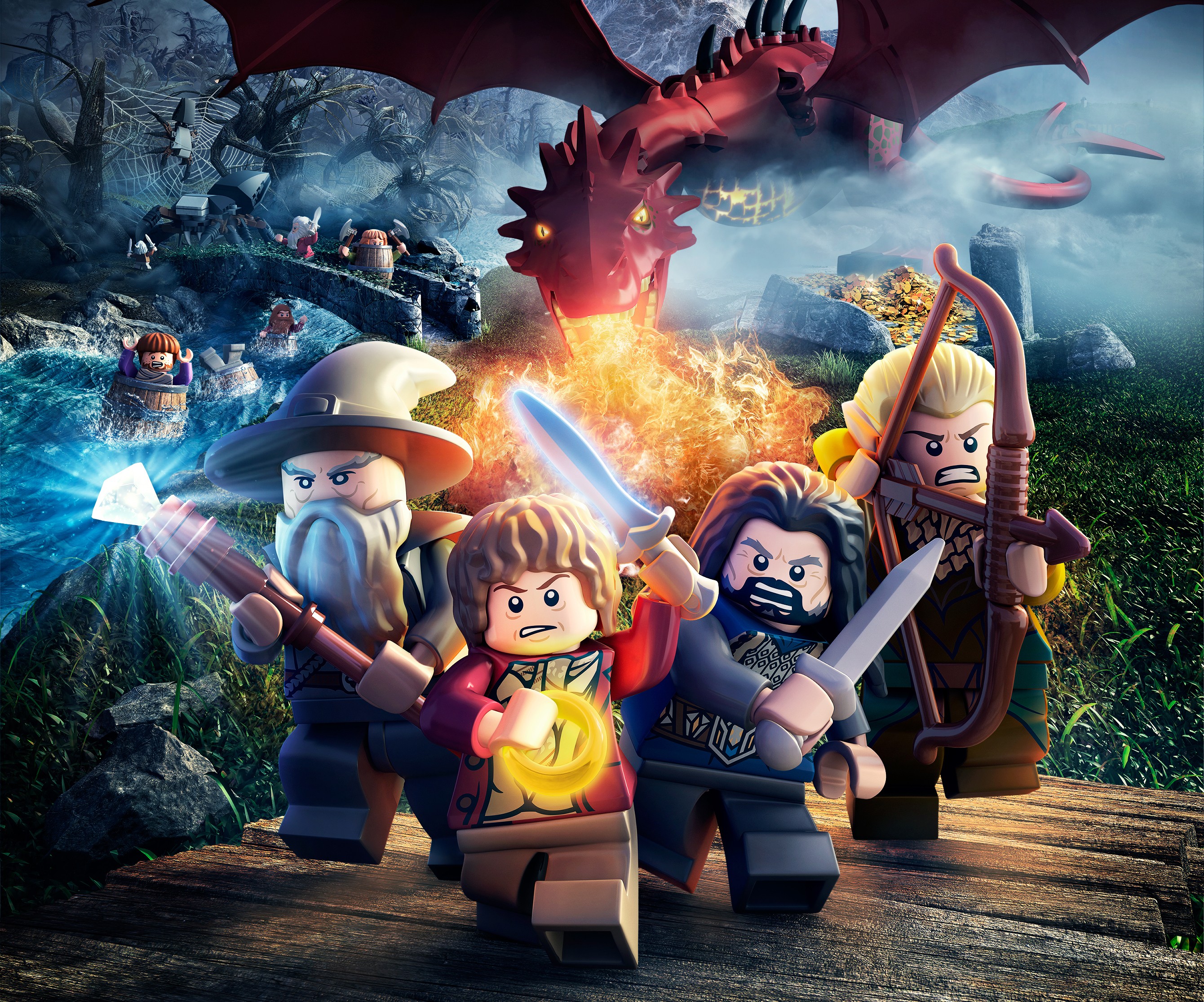 General 2680x2230 LEGO The Hobbit video games LEGO The Hobbit toys Gandalf Bilbo Baggins Legolas Smaug Thorin Oakenshield video game characters Book characters
