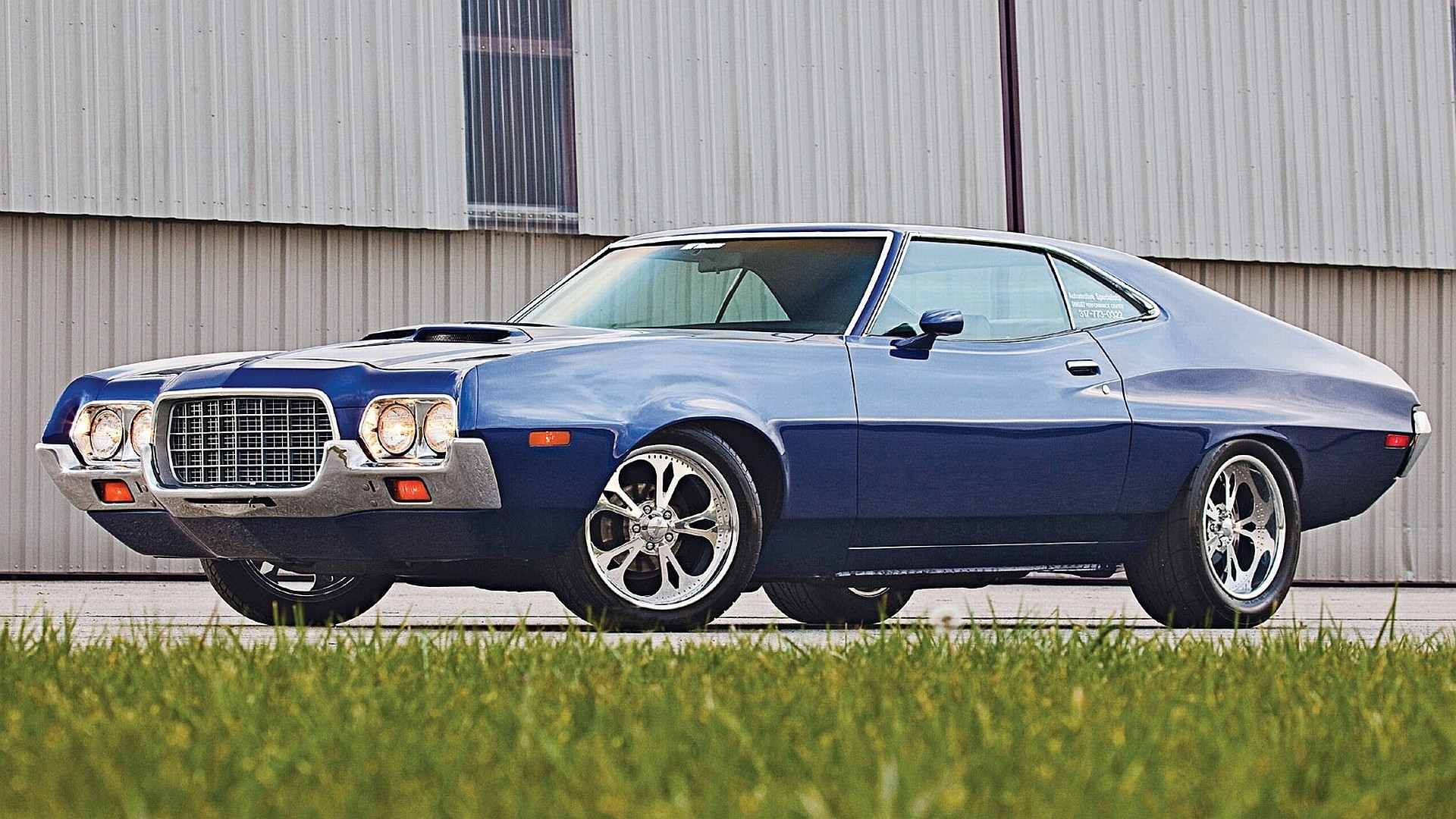 General 1920x1080 car Ford blue cars vehicle Ford Torino muscle cars American cars