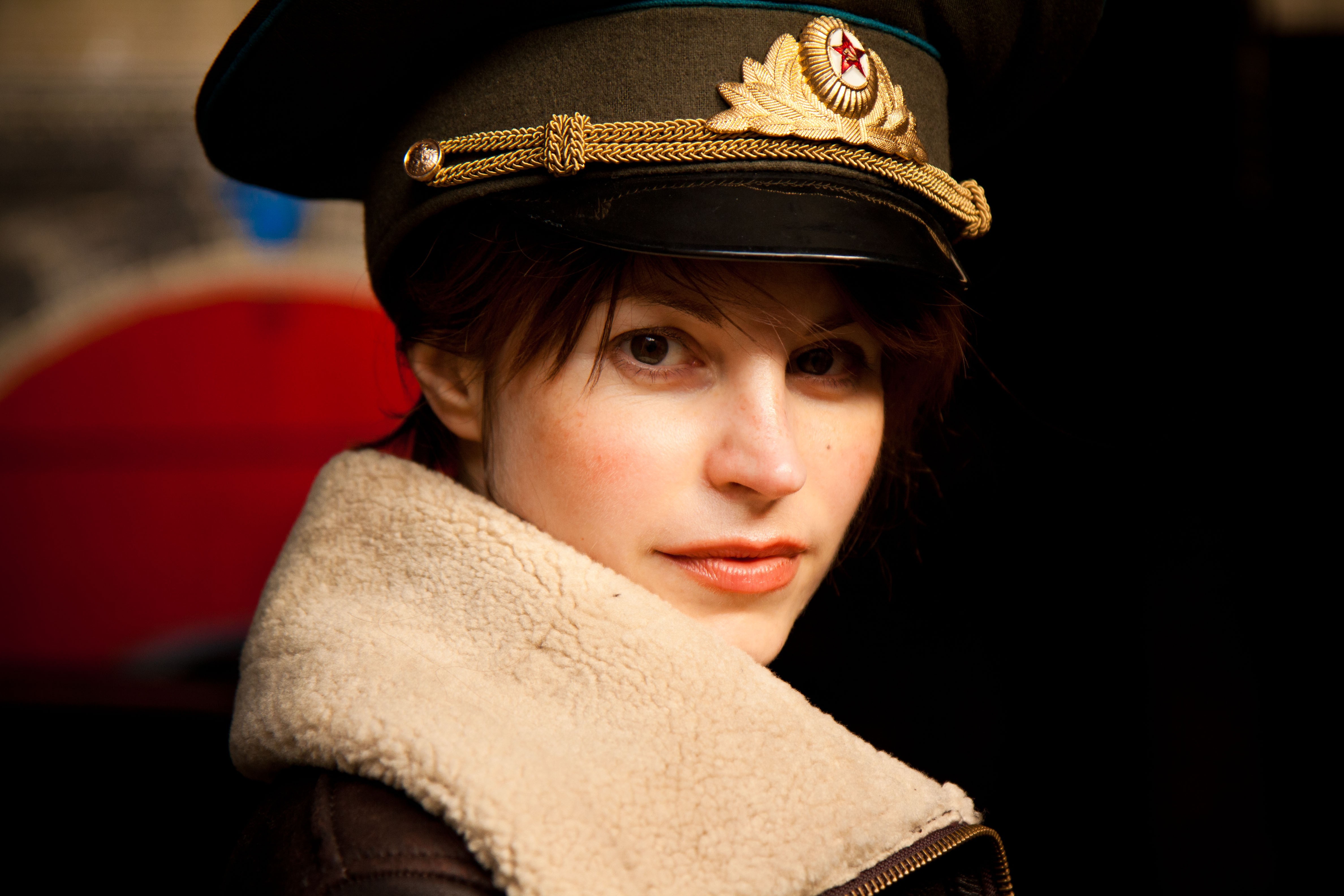 People 4752x3168 women face hat model Katrine De Candole looking at viewer USSR closeup women with hats portrait brown eyes