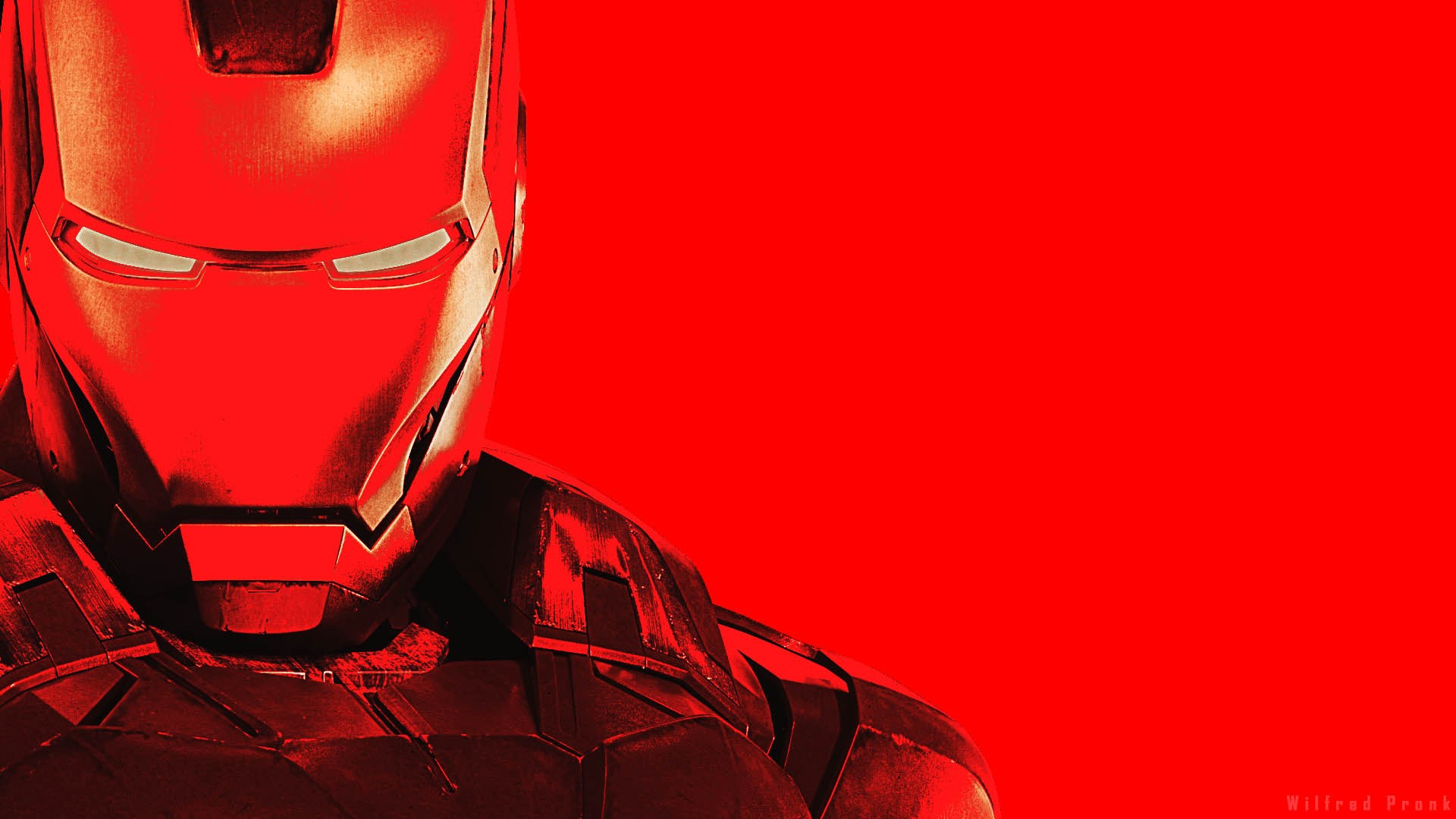 General 1920x1080 red Iron Man artwork The Avengers red background Marvel Cinematic Universe movies simple background superhero Marvel Comics