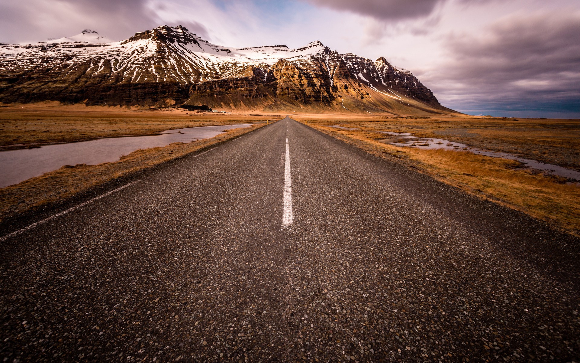 General 1920x1200 nature landscape long road mountains Iceland road asphalt outdoors nordic landscapes