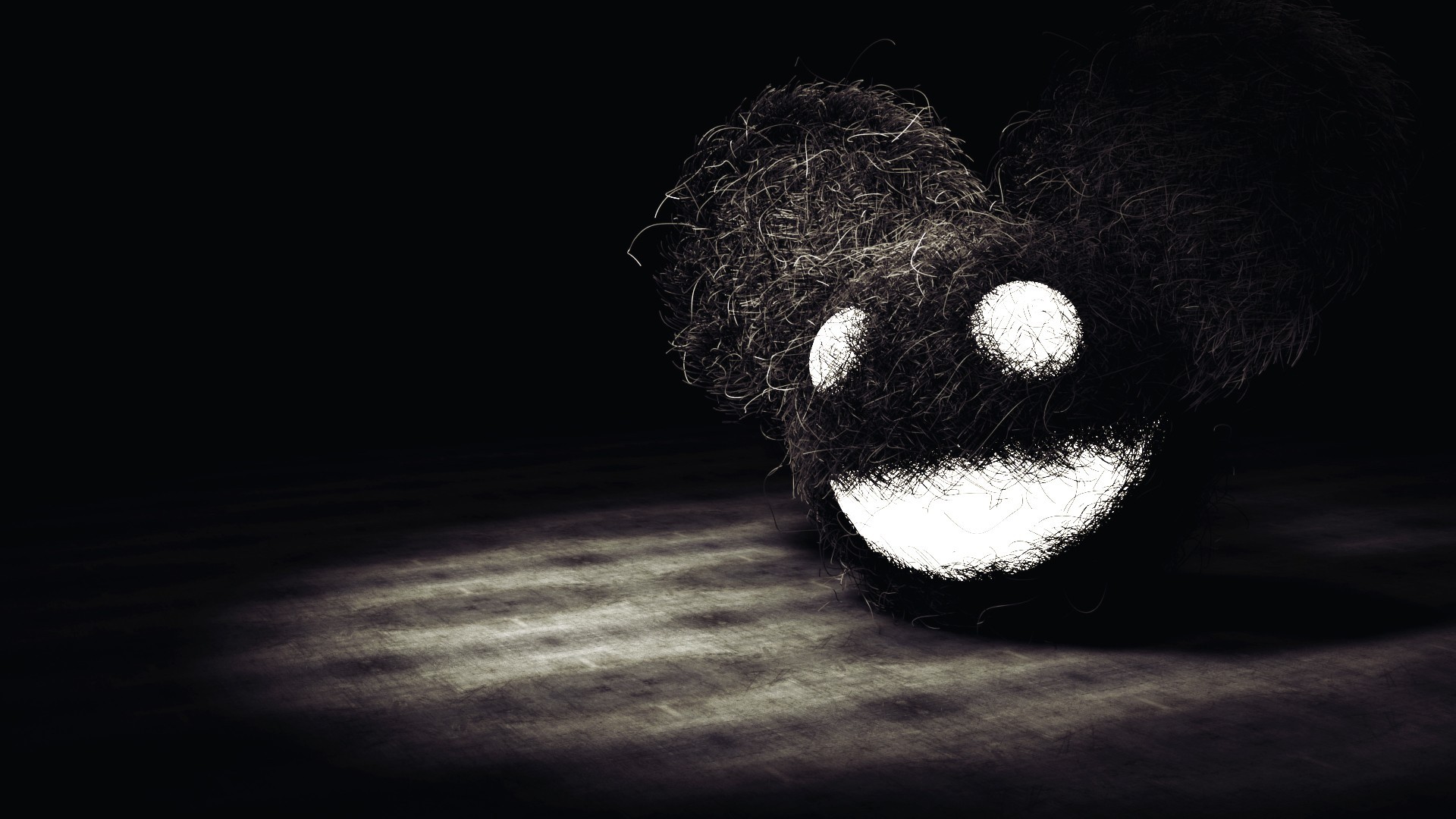 General 1920x1080 Deadmau5 artwork awesome face simple background black background electronic music music DJ