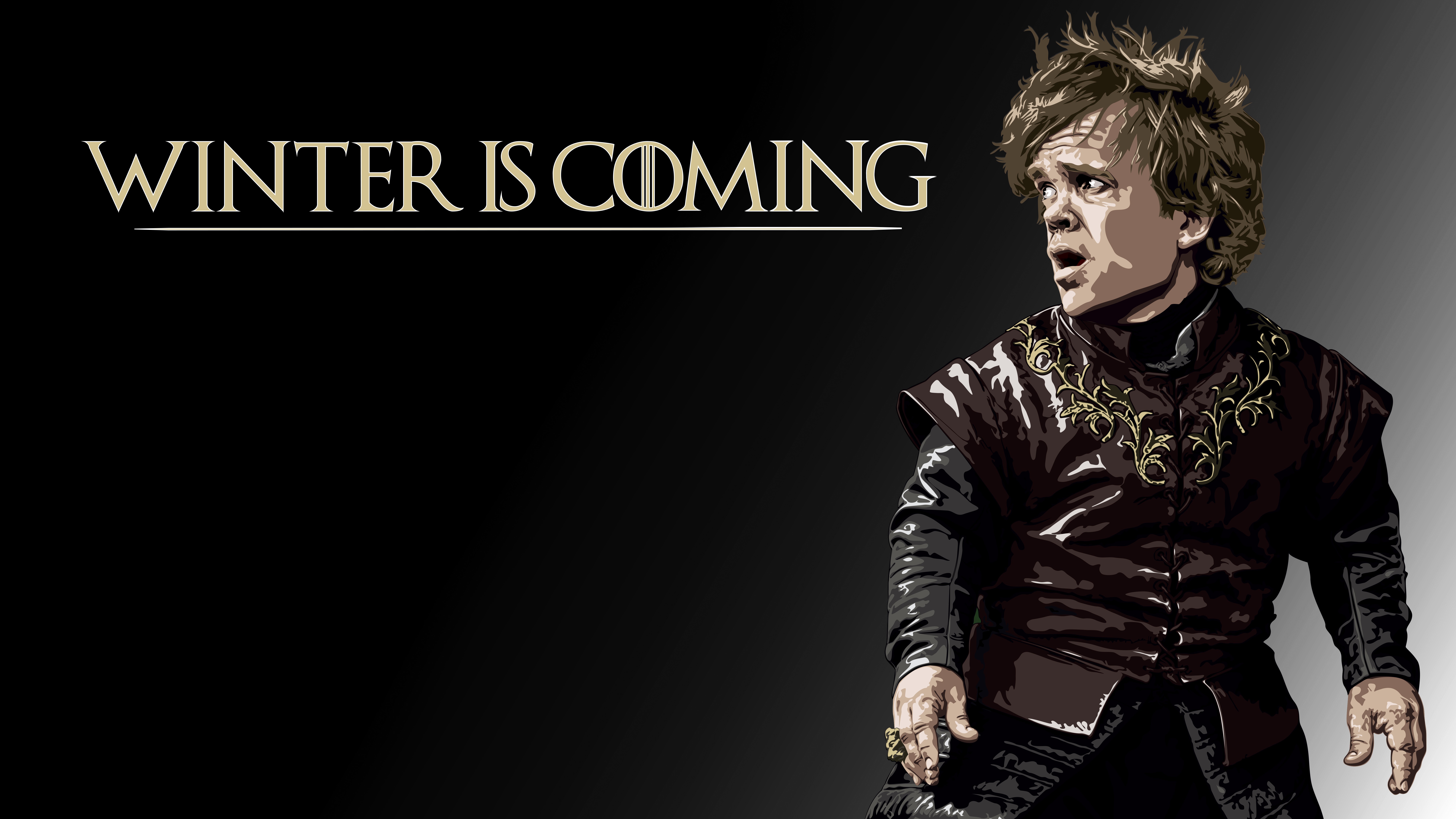 General 8000x4500 popculture men Game of Thrones Winter Is Coming Peter Dinklage Tyrion Lannister TV series simple background black background Book characters actor